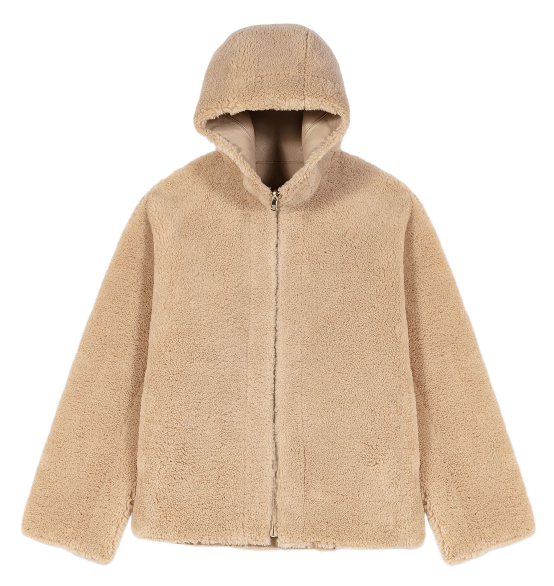Manteau ample réversible à capuche MAJE Marron