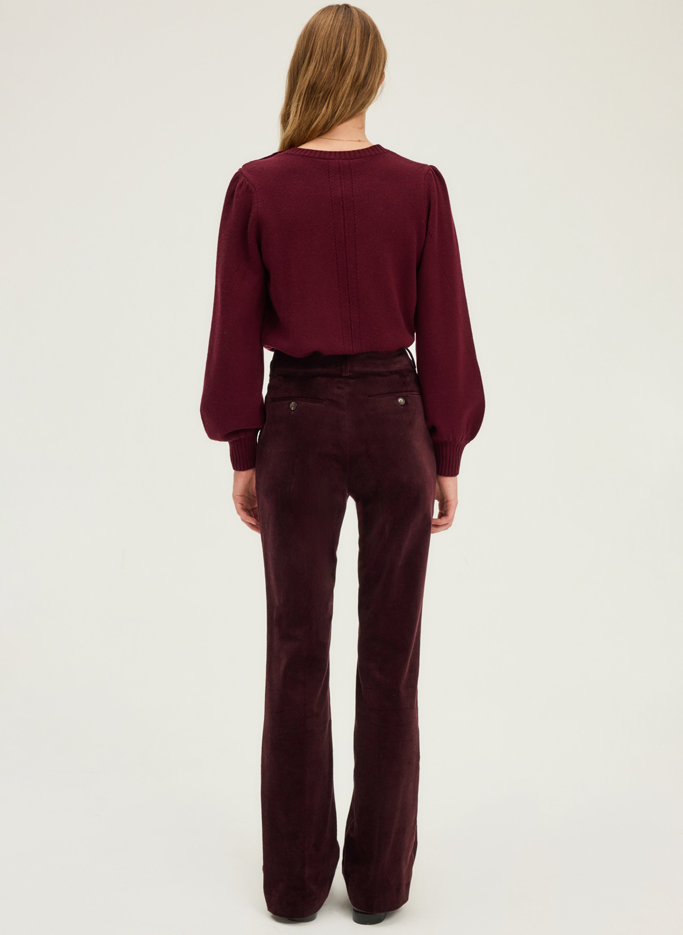 Chino van katoenmix PABLO Rood