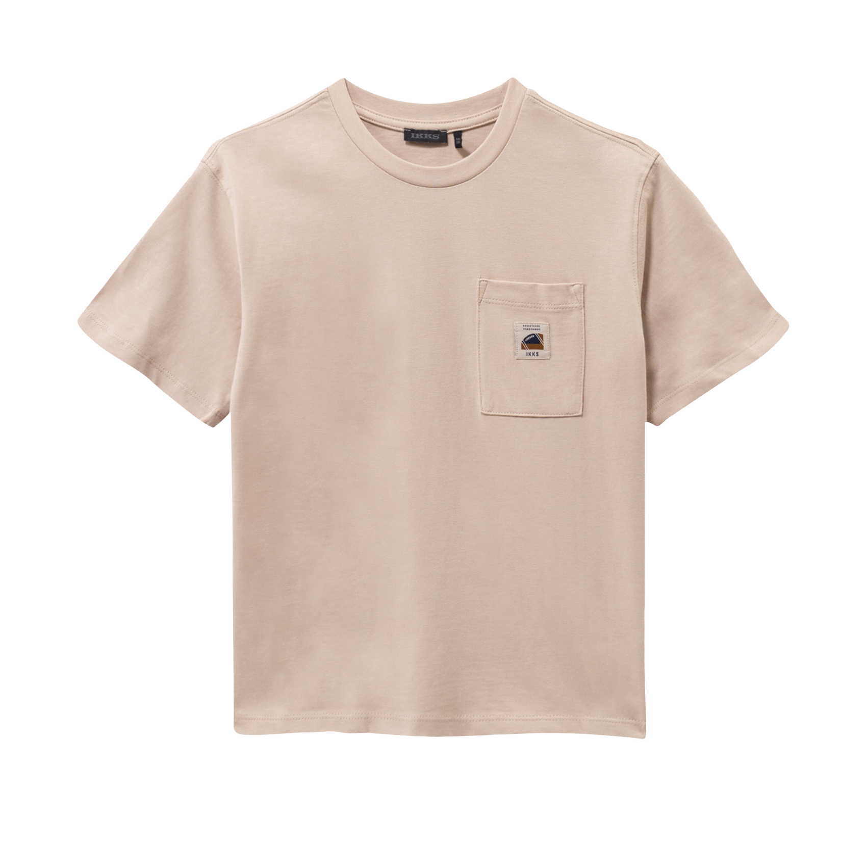 Oversize T-Shirt aus bedruckter Baumwolle. IKKS JUNIOR Beige