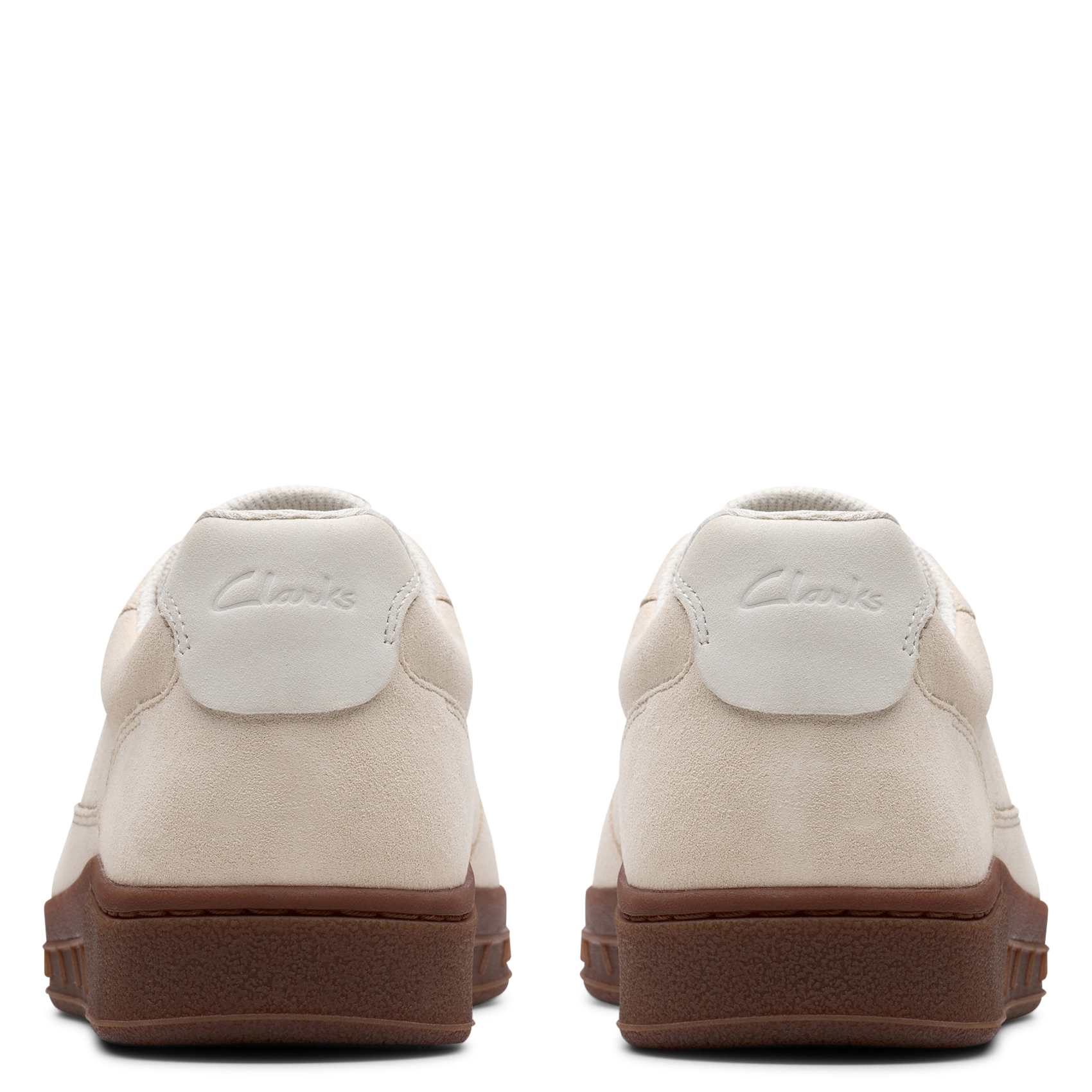 Low-top sneakers in suede leather CLARKS White