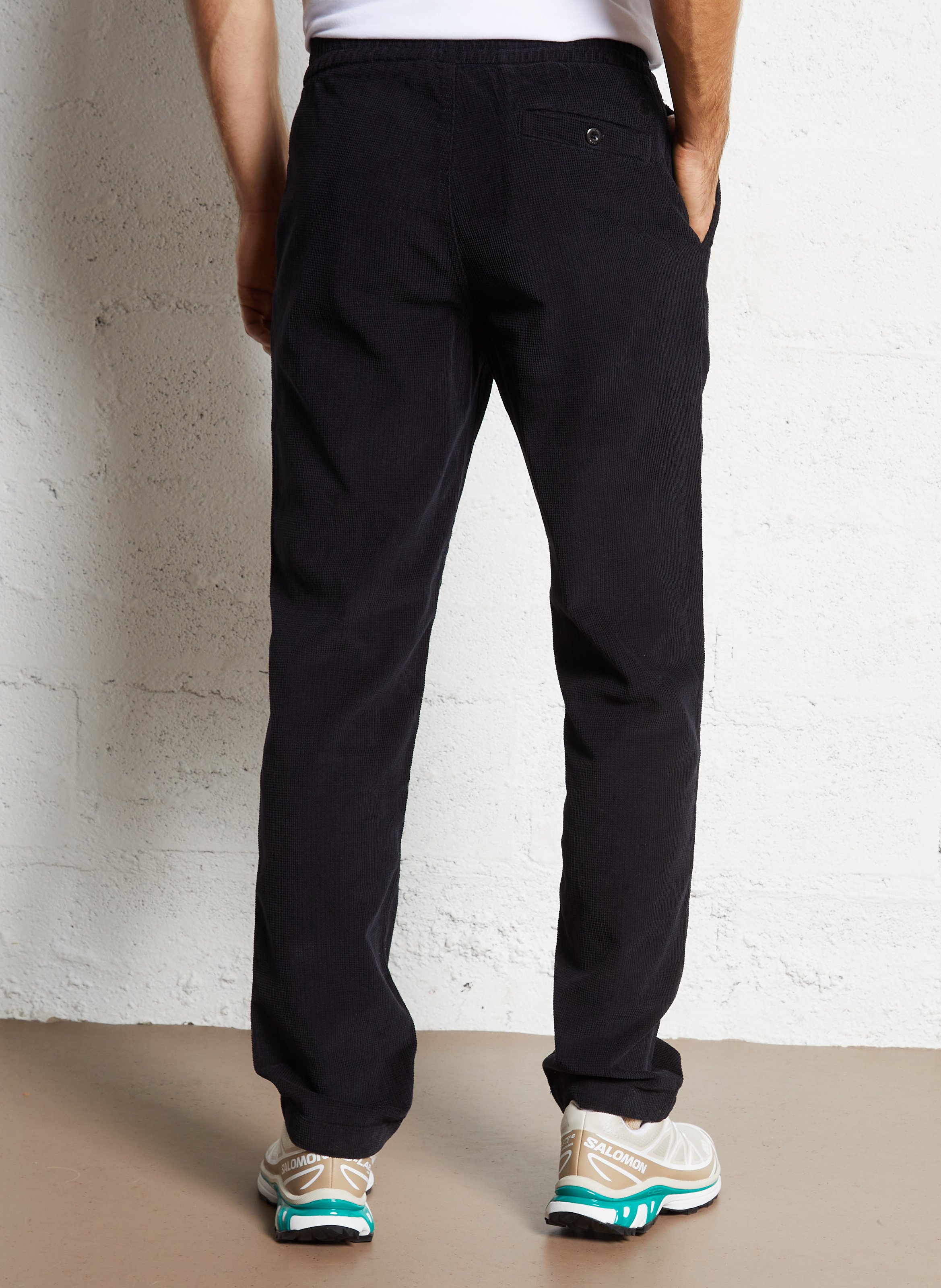 Taillierte Baumwollhose FAGUO Blau