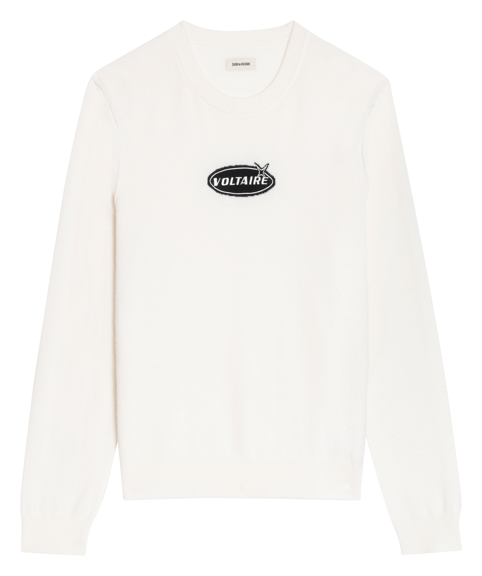Maglione diritto girocollo in lana e cashmere ZADIG&VOLTAIRE