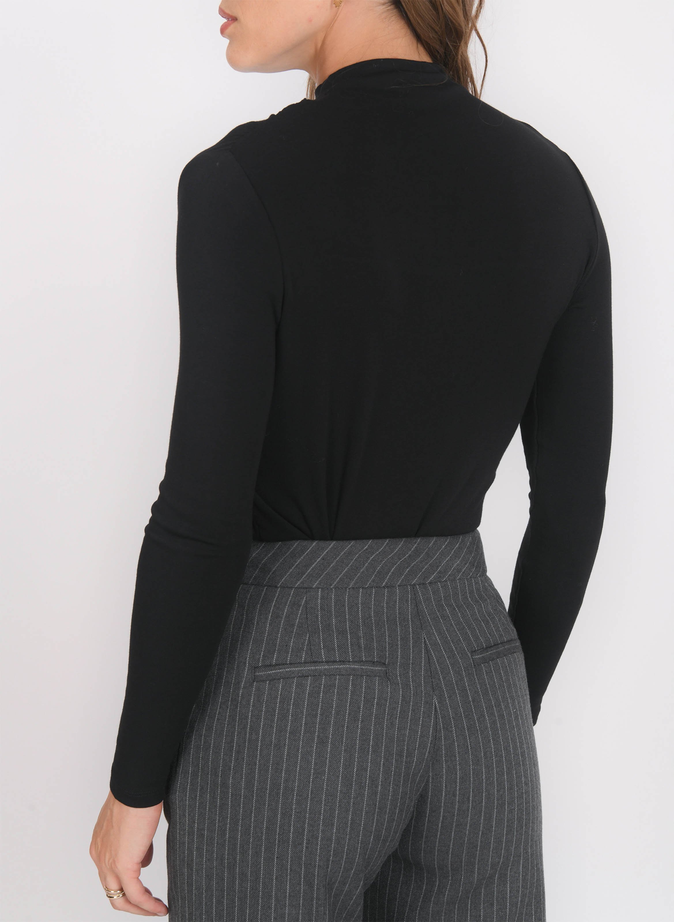 High-neck top KOOKAI Black