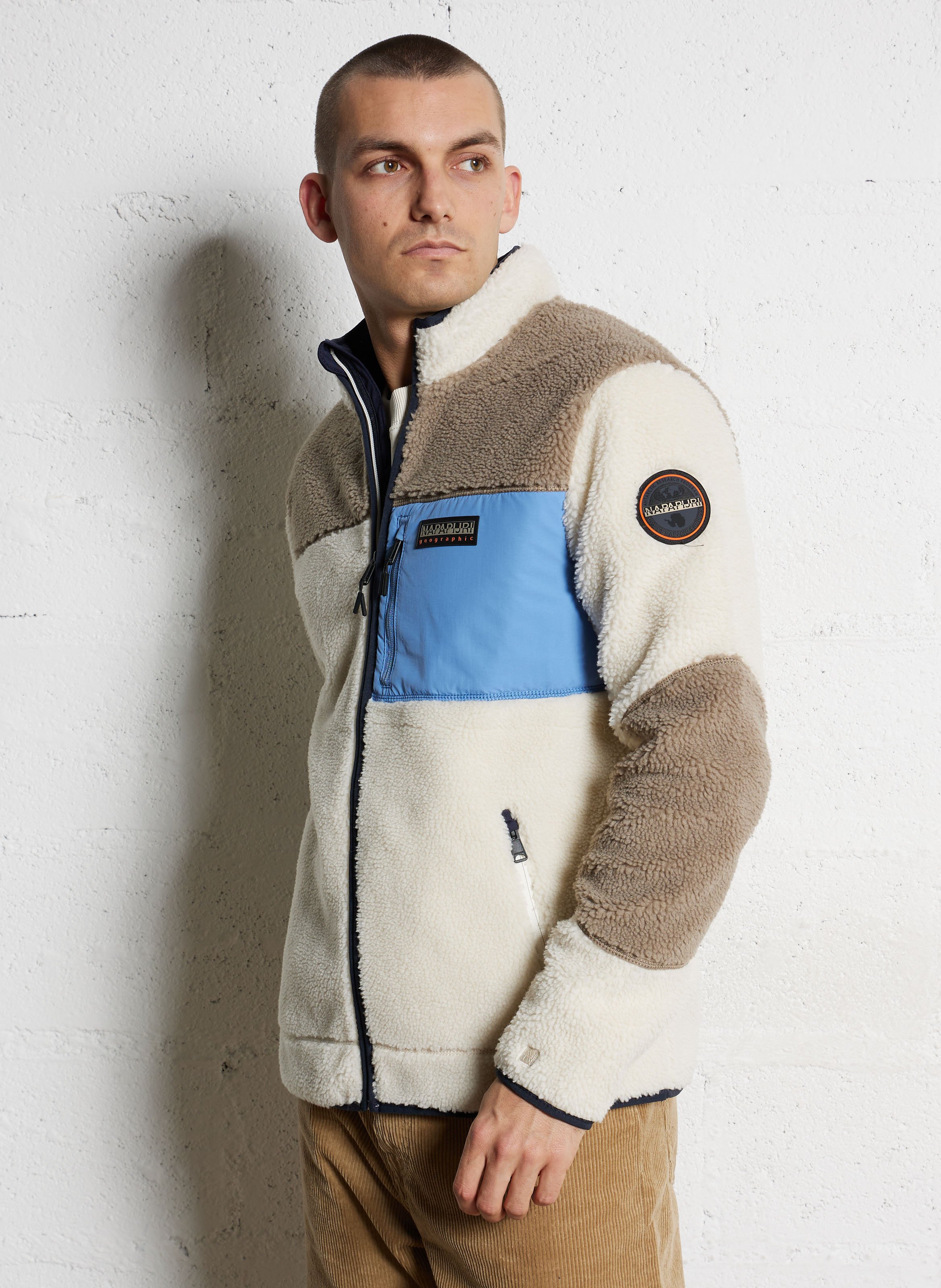 Rechte fleece met opstaande kraag NAPAPIJRI