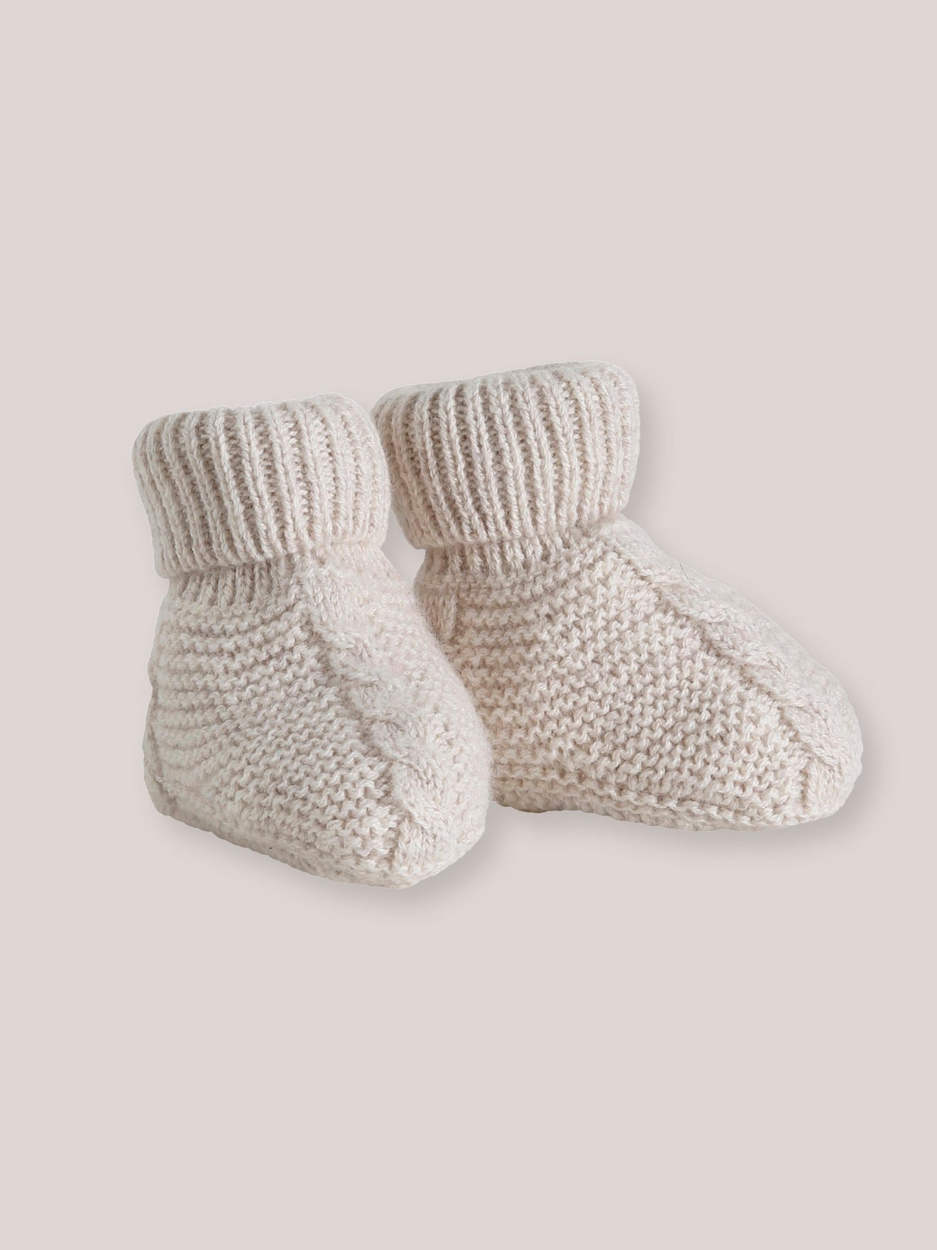Cable-knit slippers CYRILLUS Beige