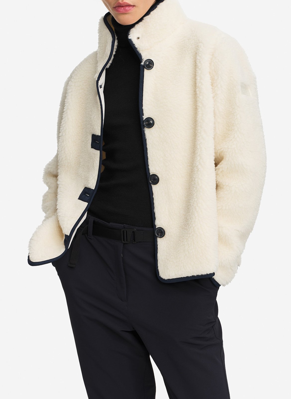 High-neck jacket AIGLE White