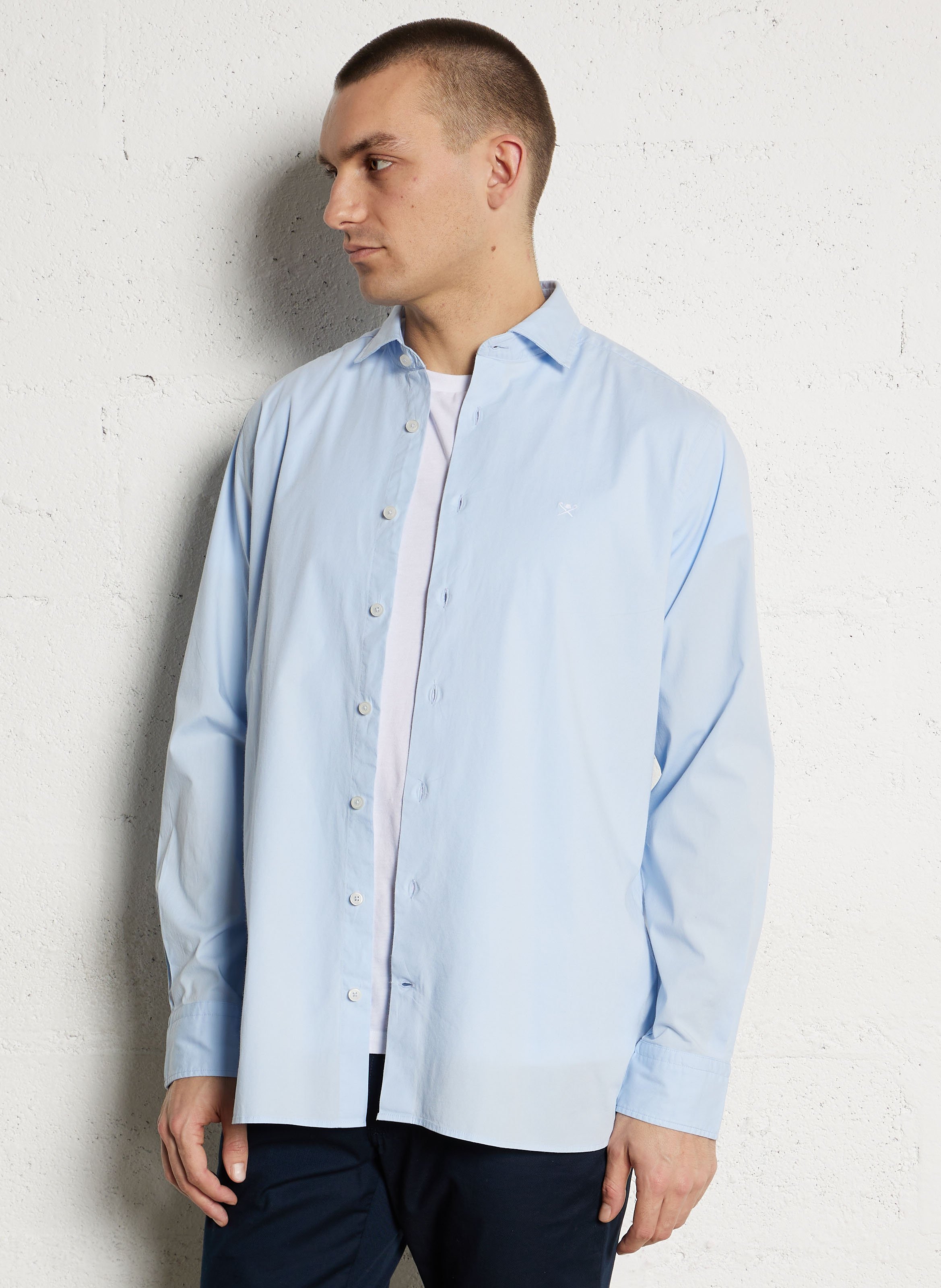 Blouse met klassieke kraag HACKETT