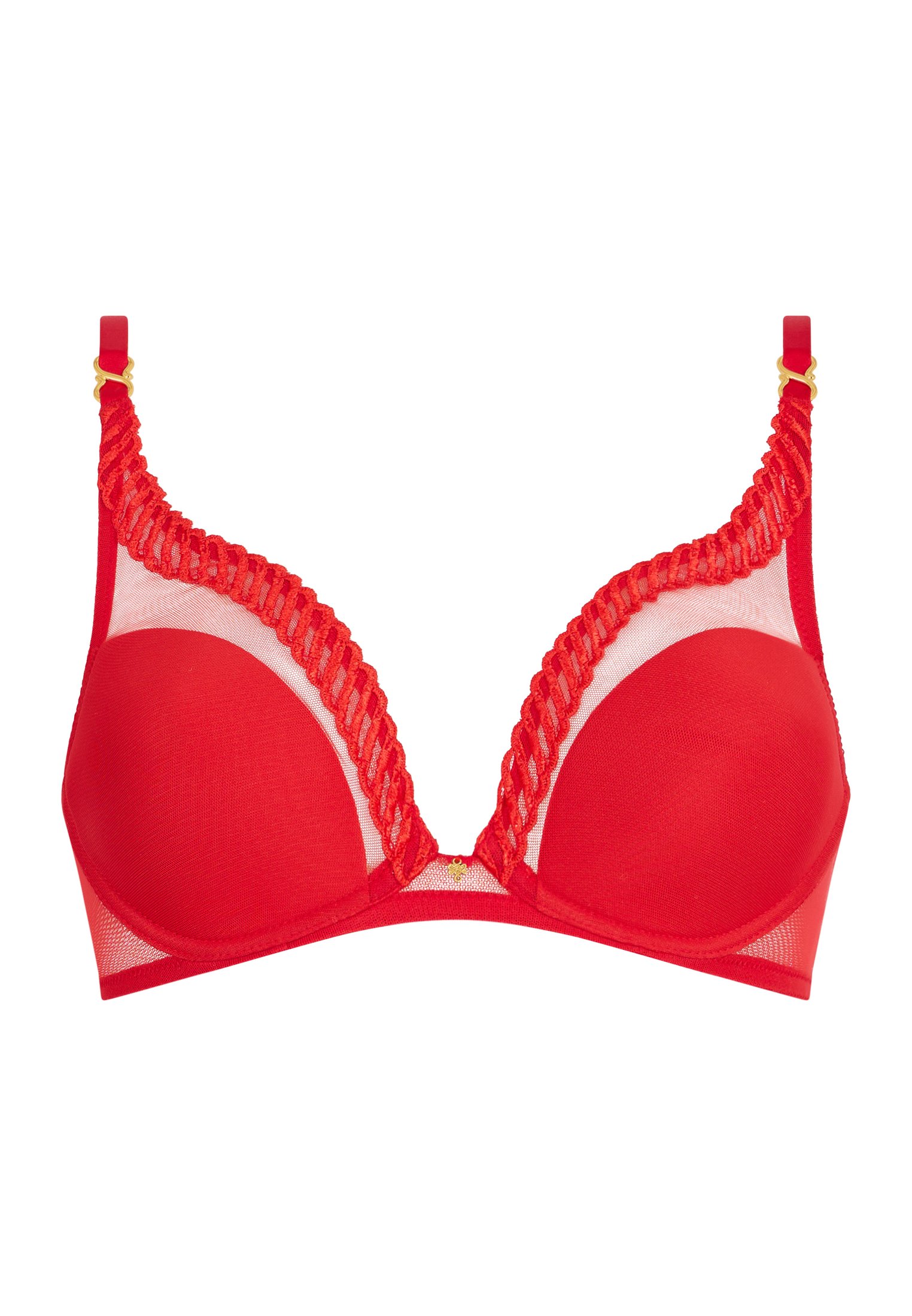 Architecture underwired triangle bra AUBADE Red
