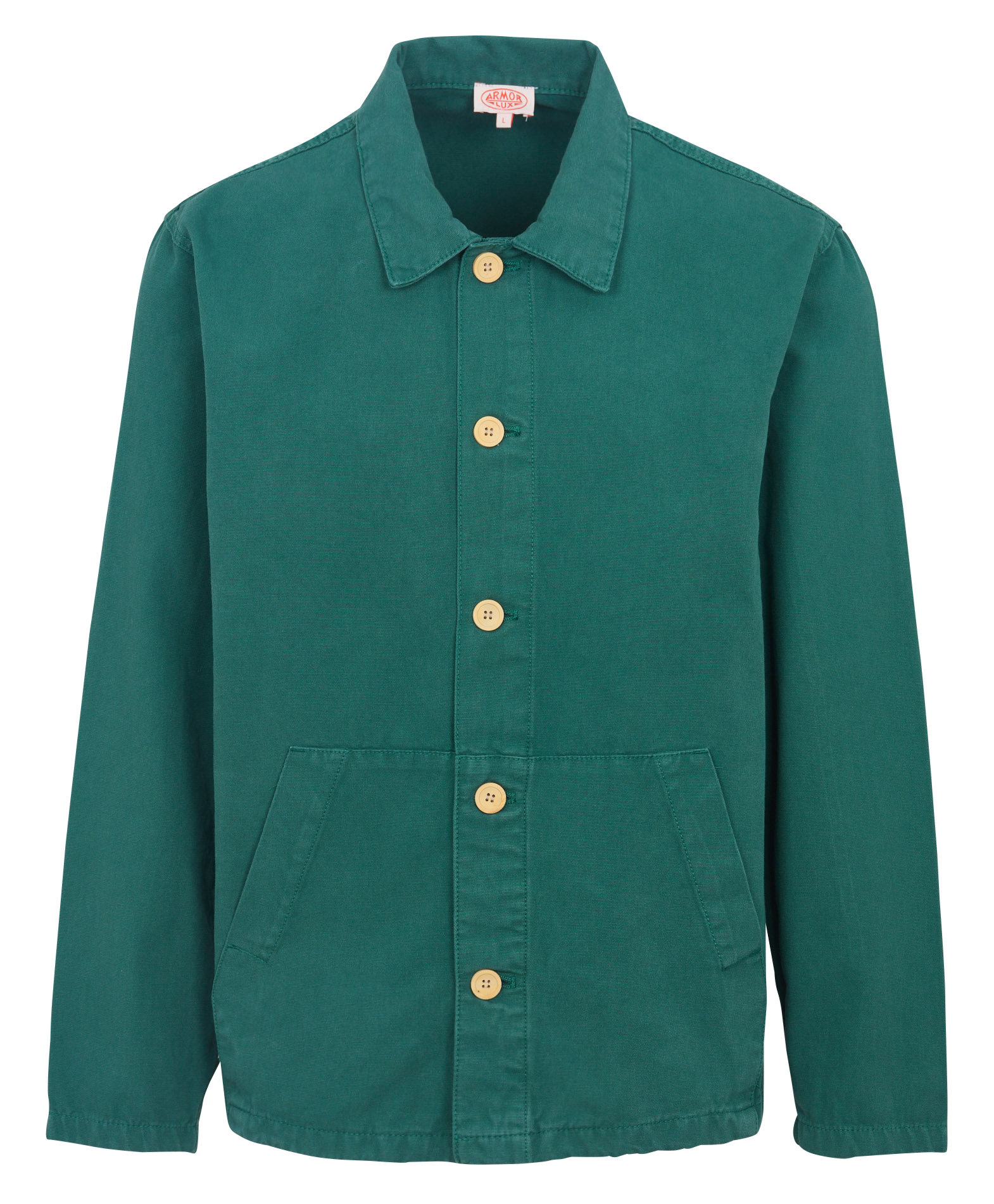 Ruimvallend, katoenen jasje met klassieke kraag ARMOR LUX