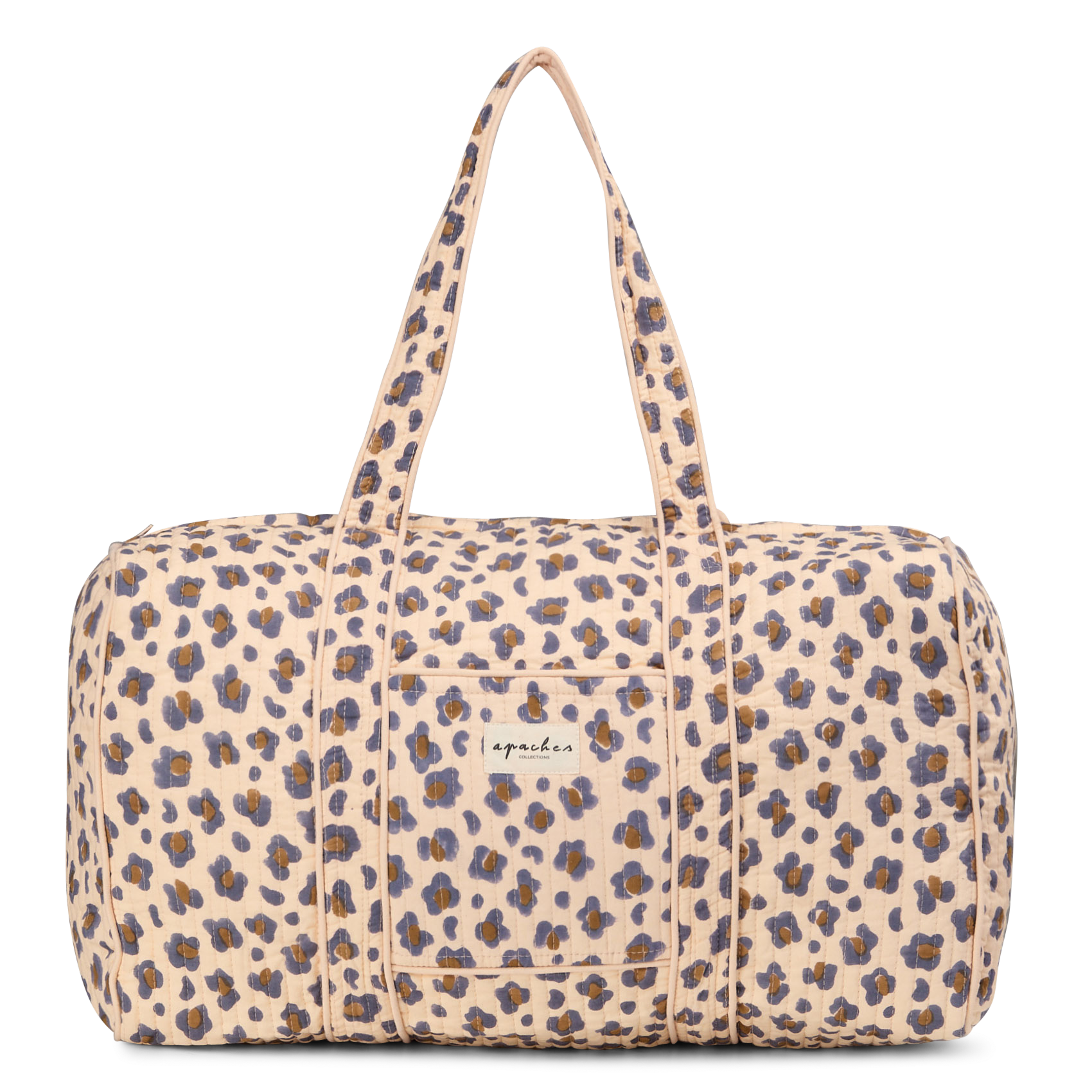 Gedruckte Reisetasche aus gesteppter Baumwolle APACHES COLLECTIONS Beige