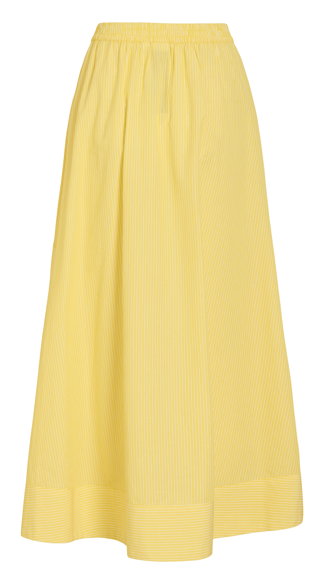 Jupe longue évasée rayée ROUGE EDIT Jaune