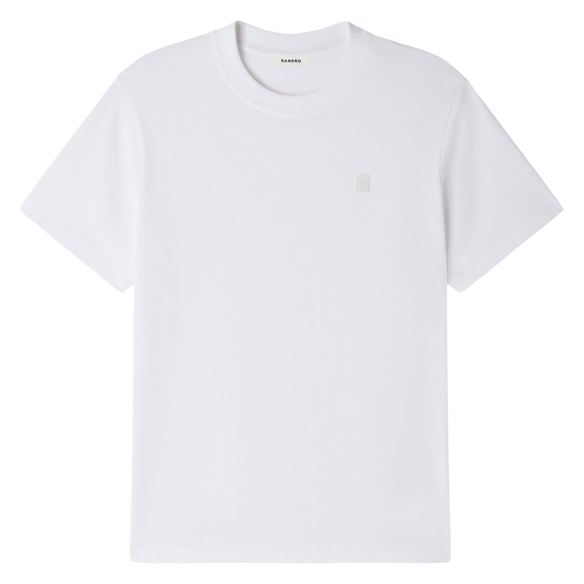 Straight cotton round-neck T-shirt SANDRO