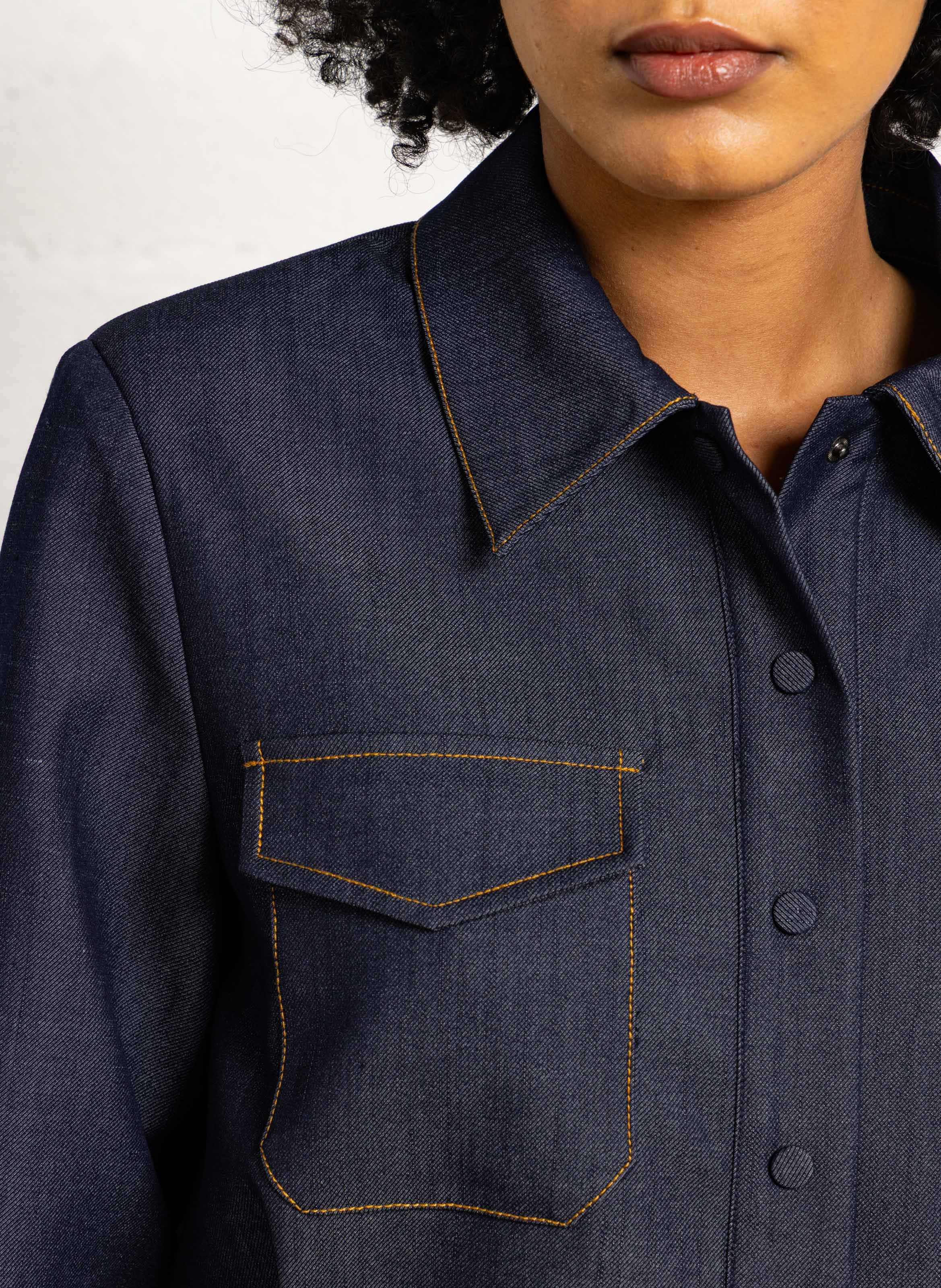 Veste col classique  SUNCOO Jean brut