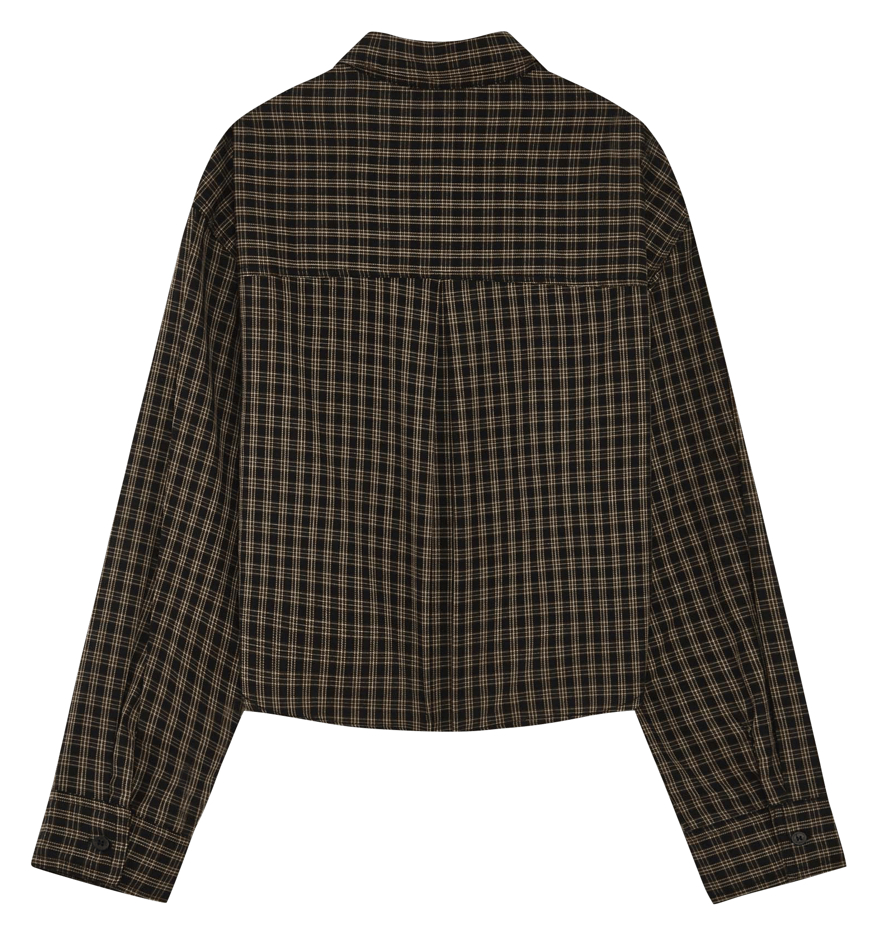 Rechte asymmetrische katoenen blouse met print GRACE ET MILA Zwart