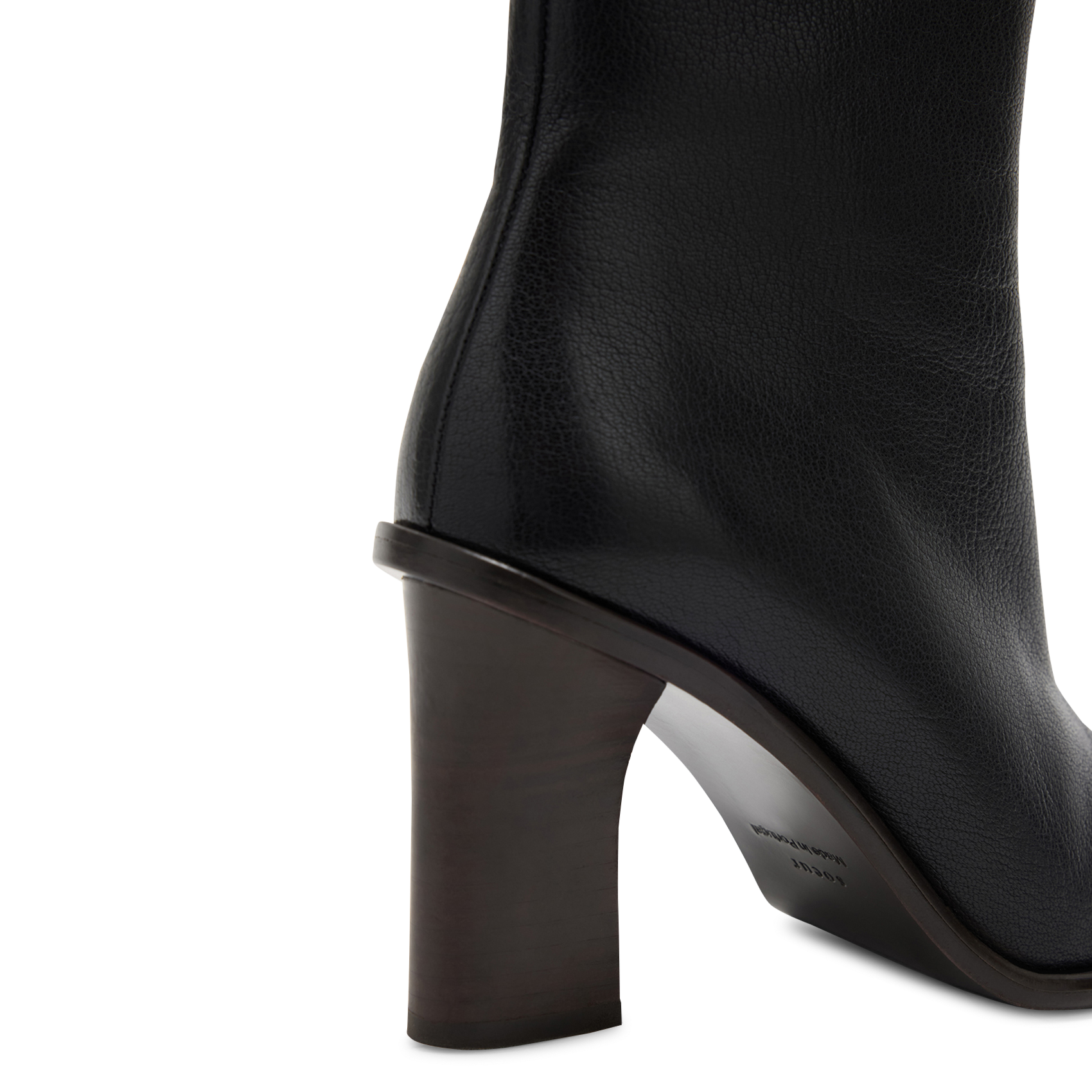 Bottines en cuir SOEUR Noir