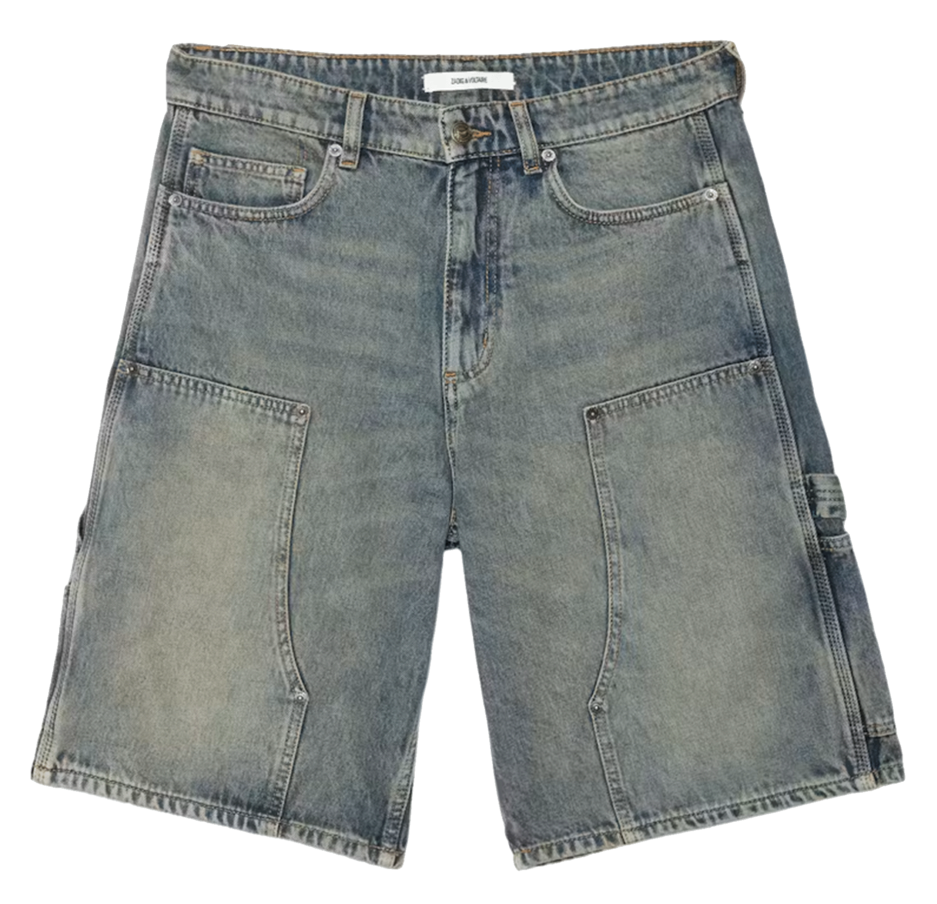 Short droit en coton ZADIG&VOLTAIRE Bleu