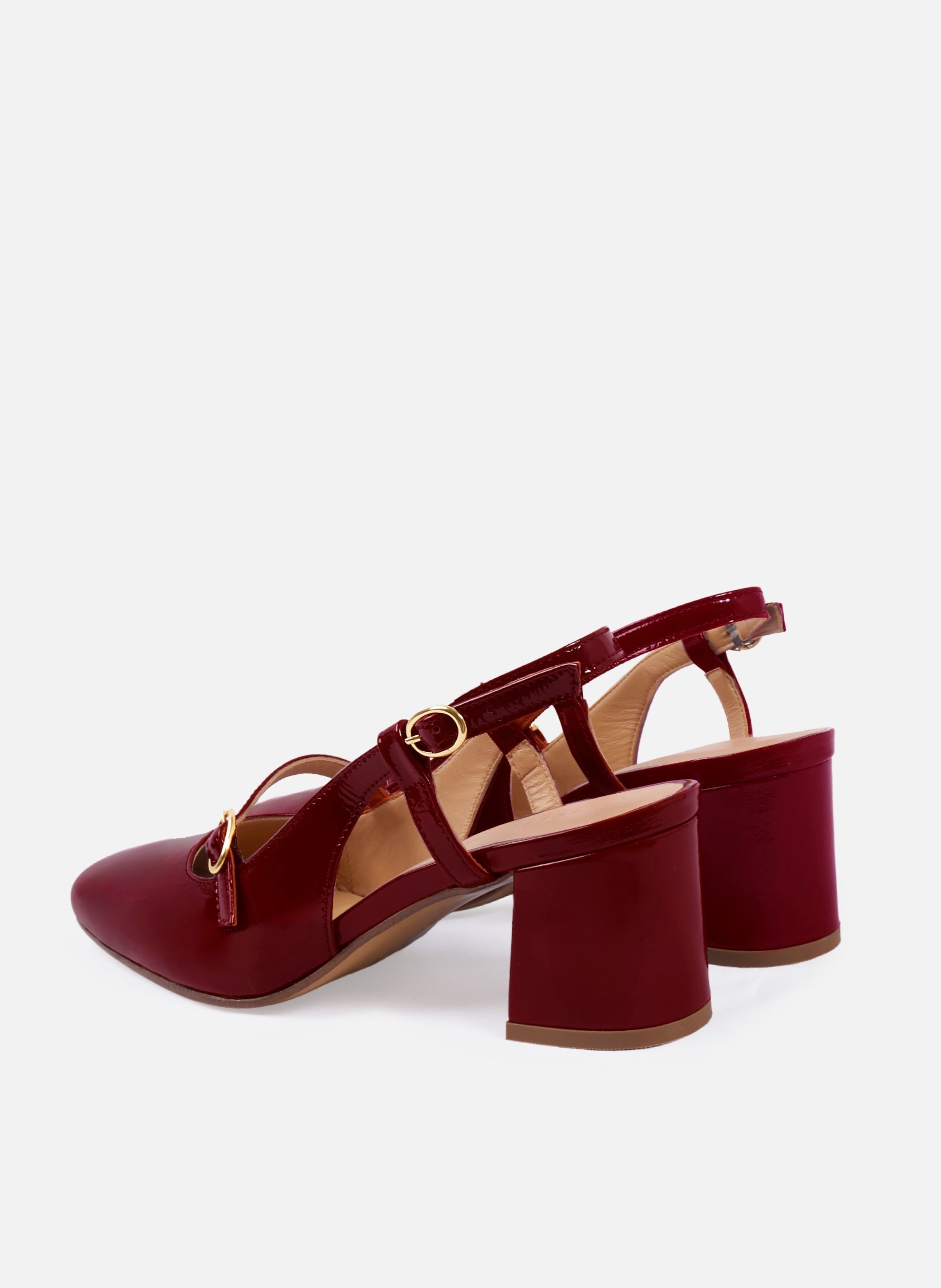 Patent leather slingbacks JULES & JENN Red