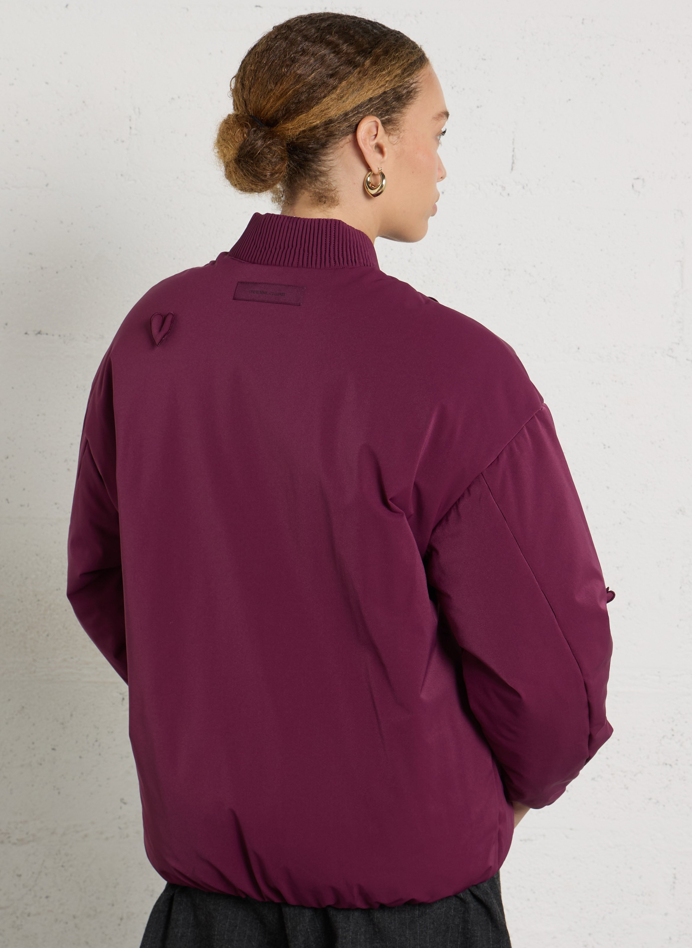 Varsity-collar jacket FABIENNE CHAPOT Red