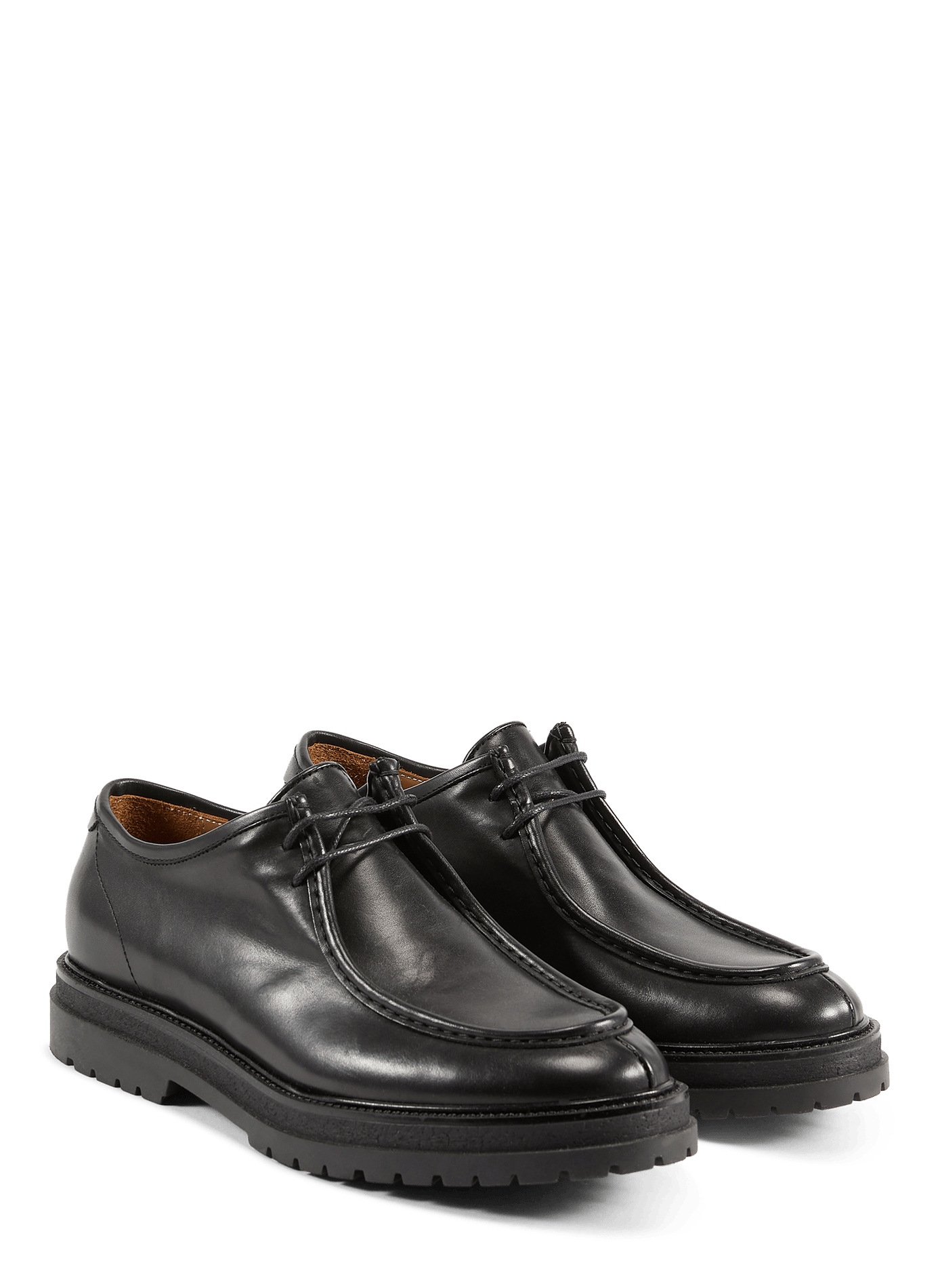 Leather Derby shoes SAISON 1865 Black
