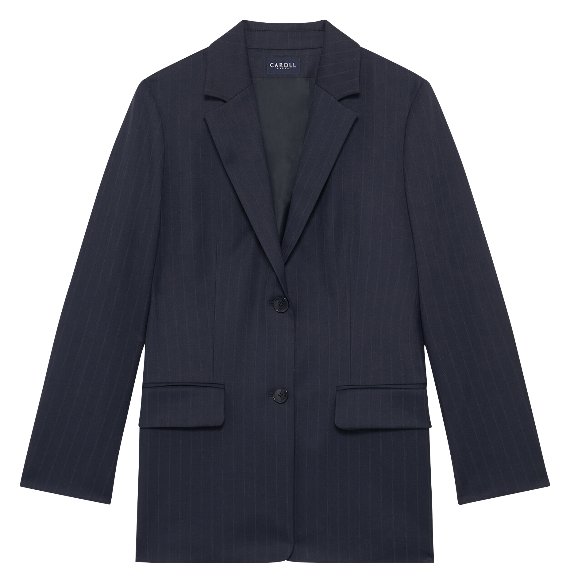 Taillierte Blazerjacke mit Streifen CAROLL Blau