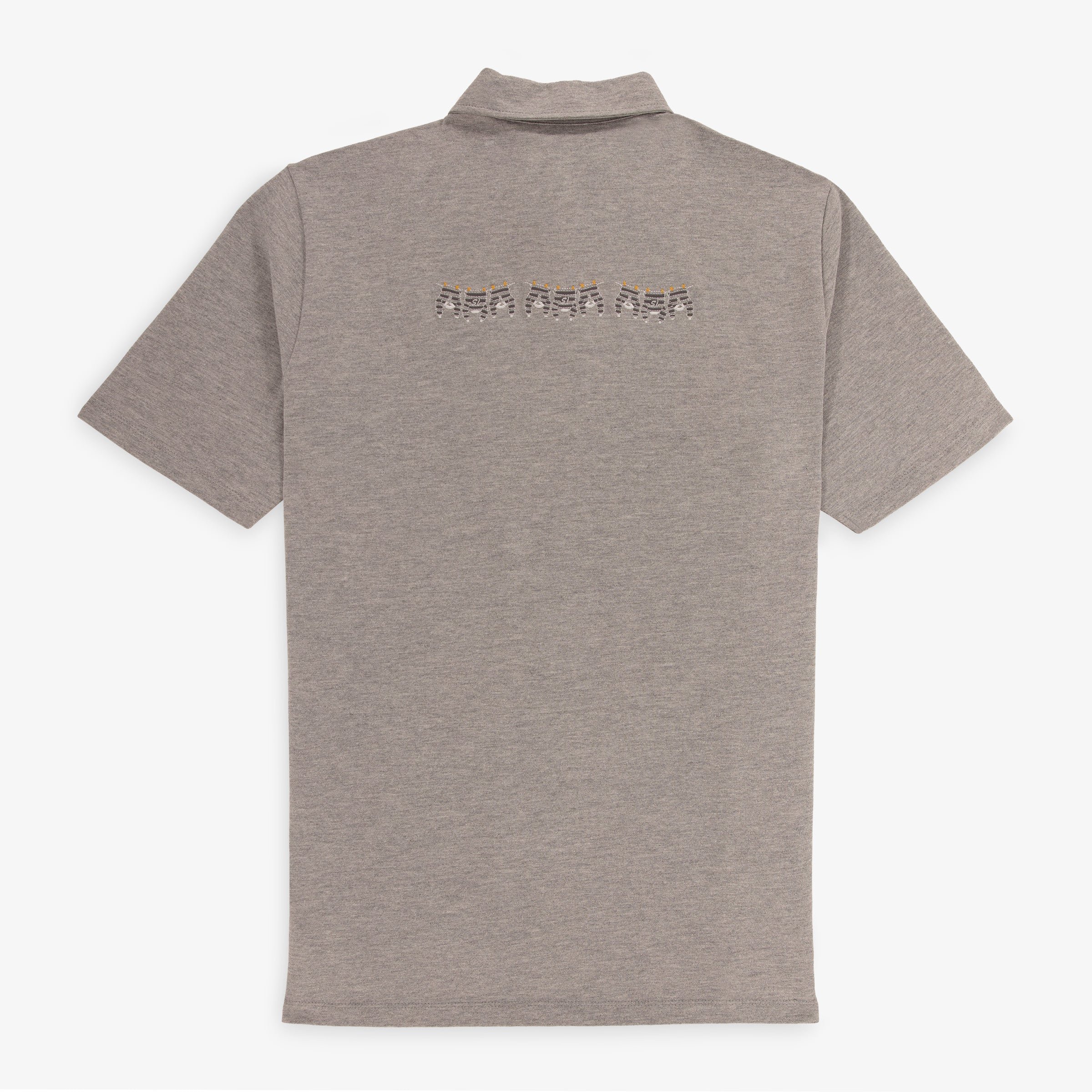 Short-sleeved polo shirt in cotton jersey SERGE BLANCO Grey