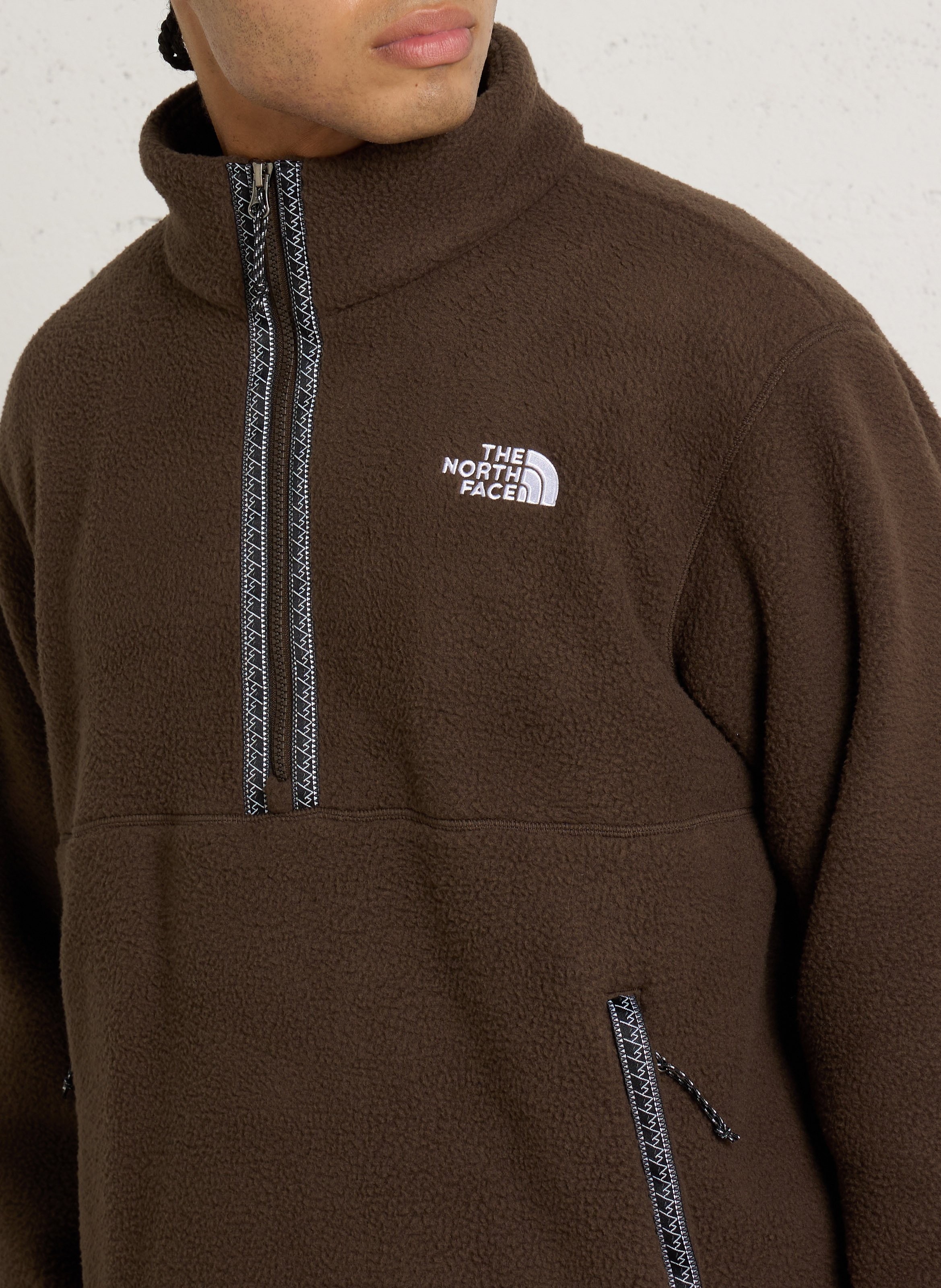 Straight high-neck fleece THE NORTH FACE Brown