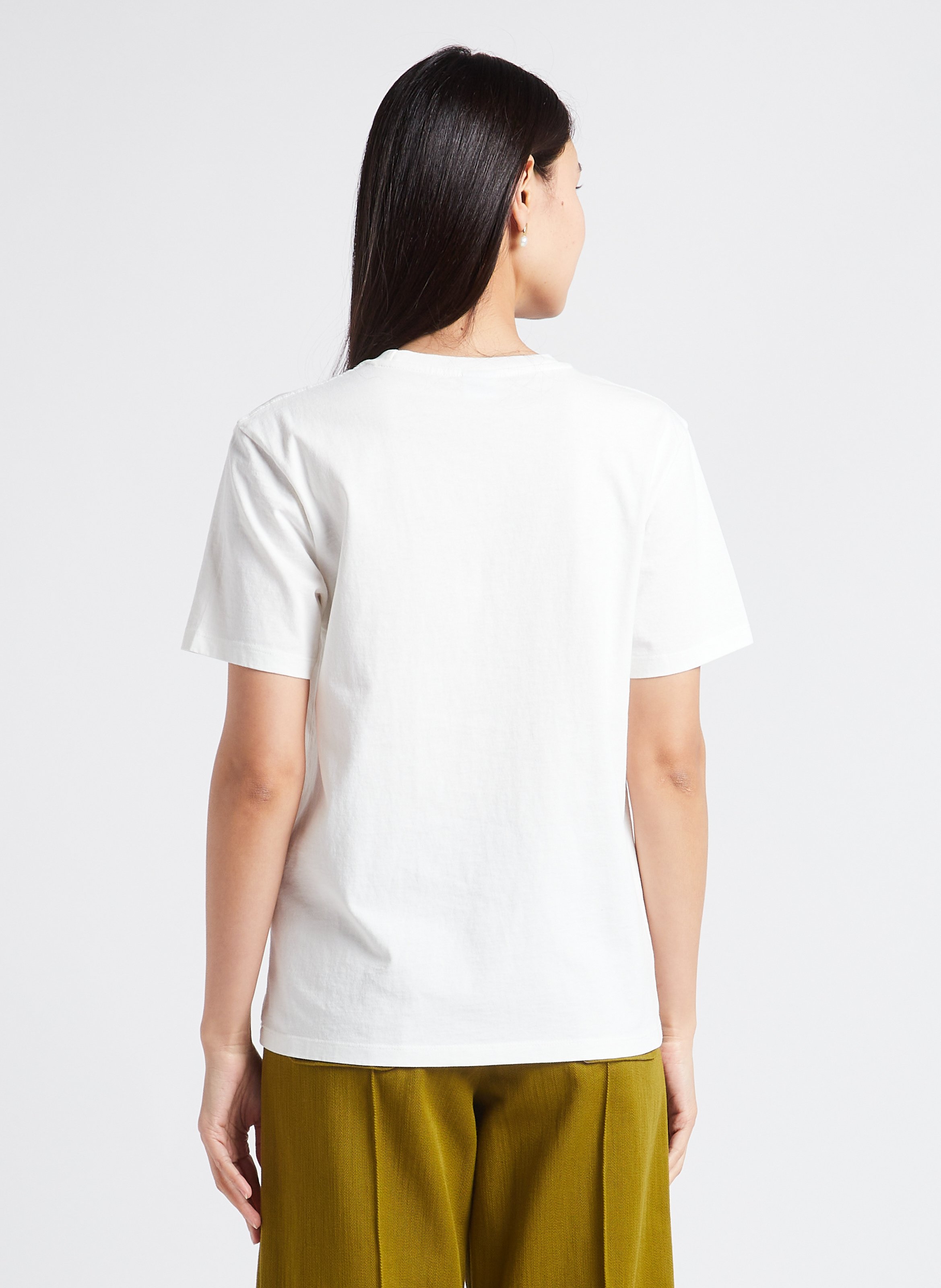 Printed organic cotton round-neck T-shirt PAUL SMITH White