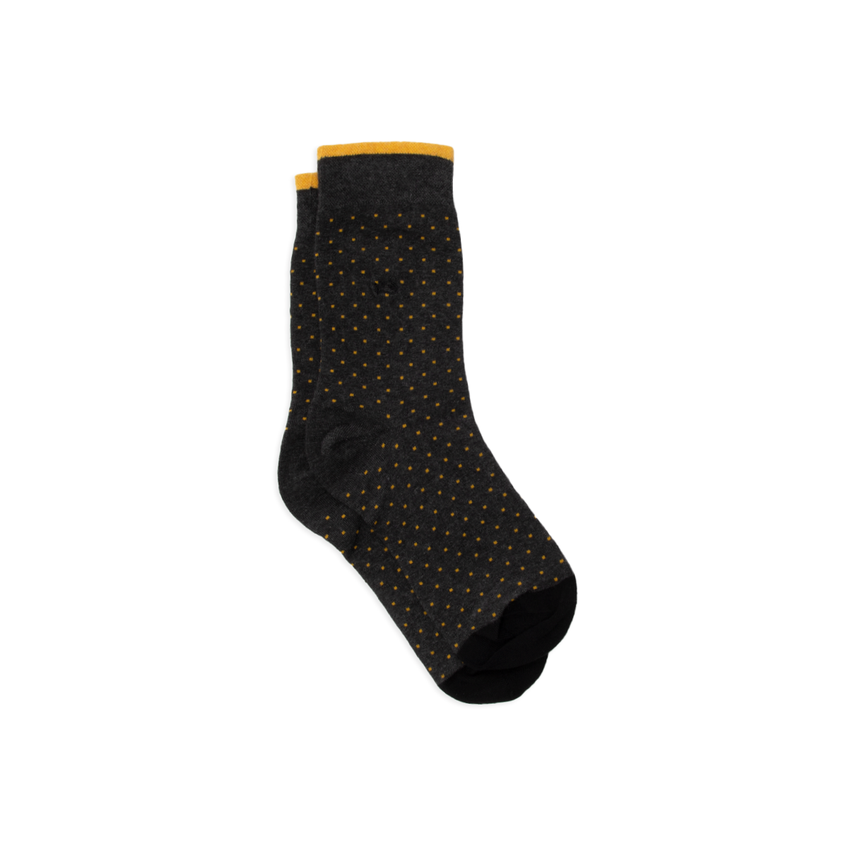 Combed cotton socks with polka dots BILLYBELT Grey