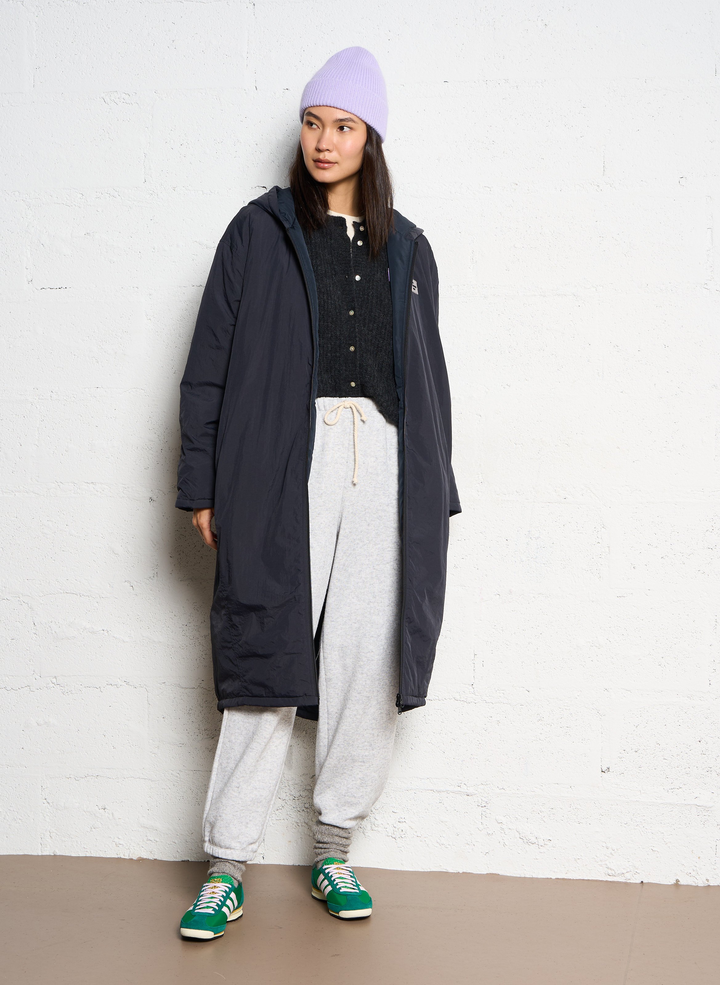 Parka longue à capuche  AMERICAN VINTAGE Noir