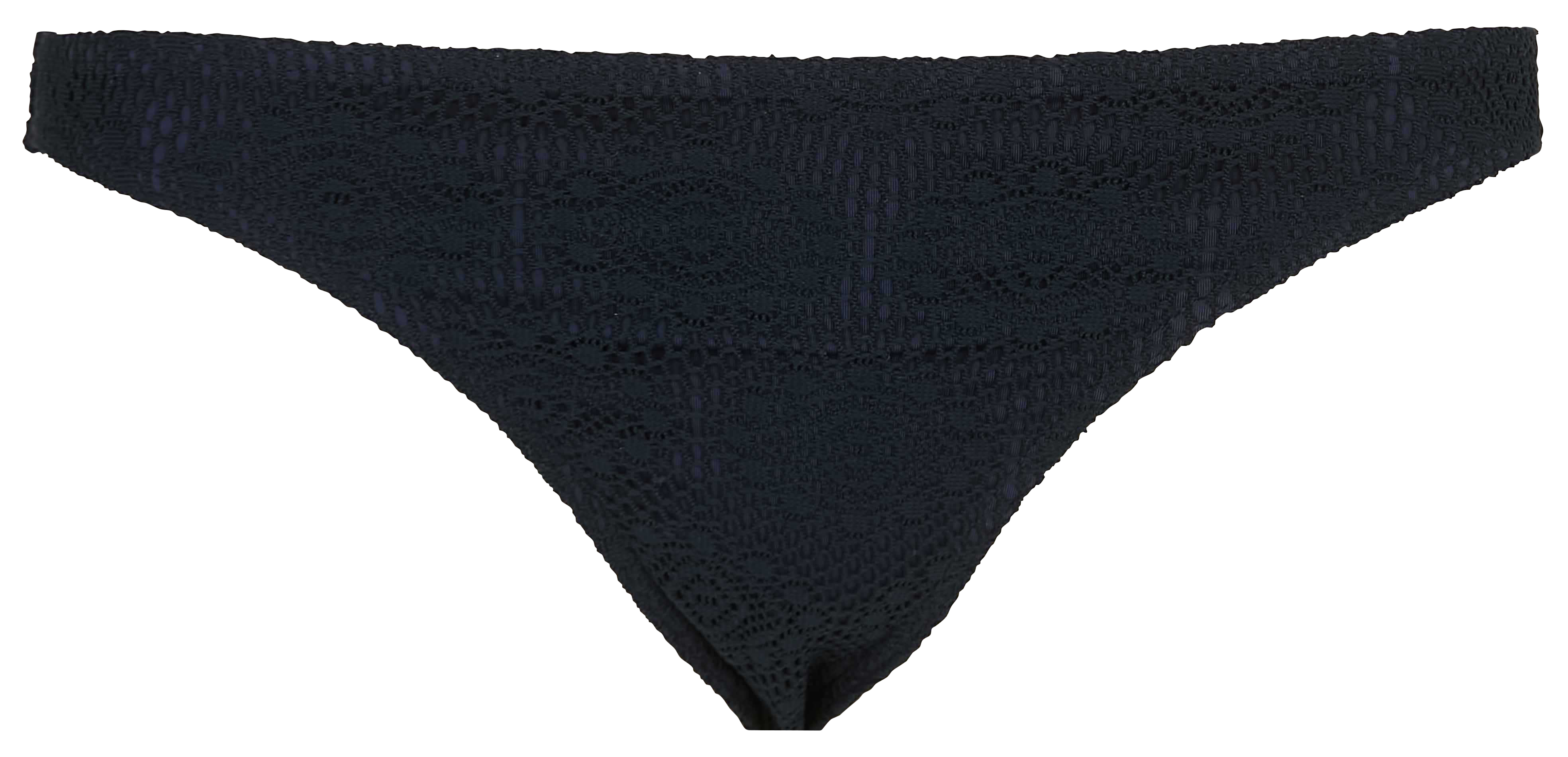 Bas de bikini en crochet BANANA MOON Noir