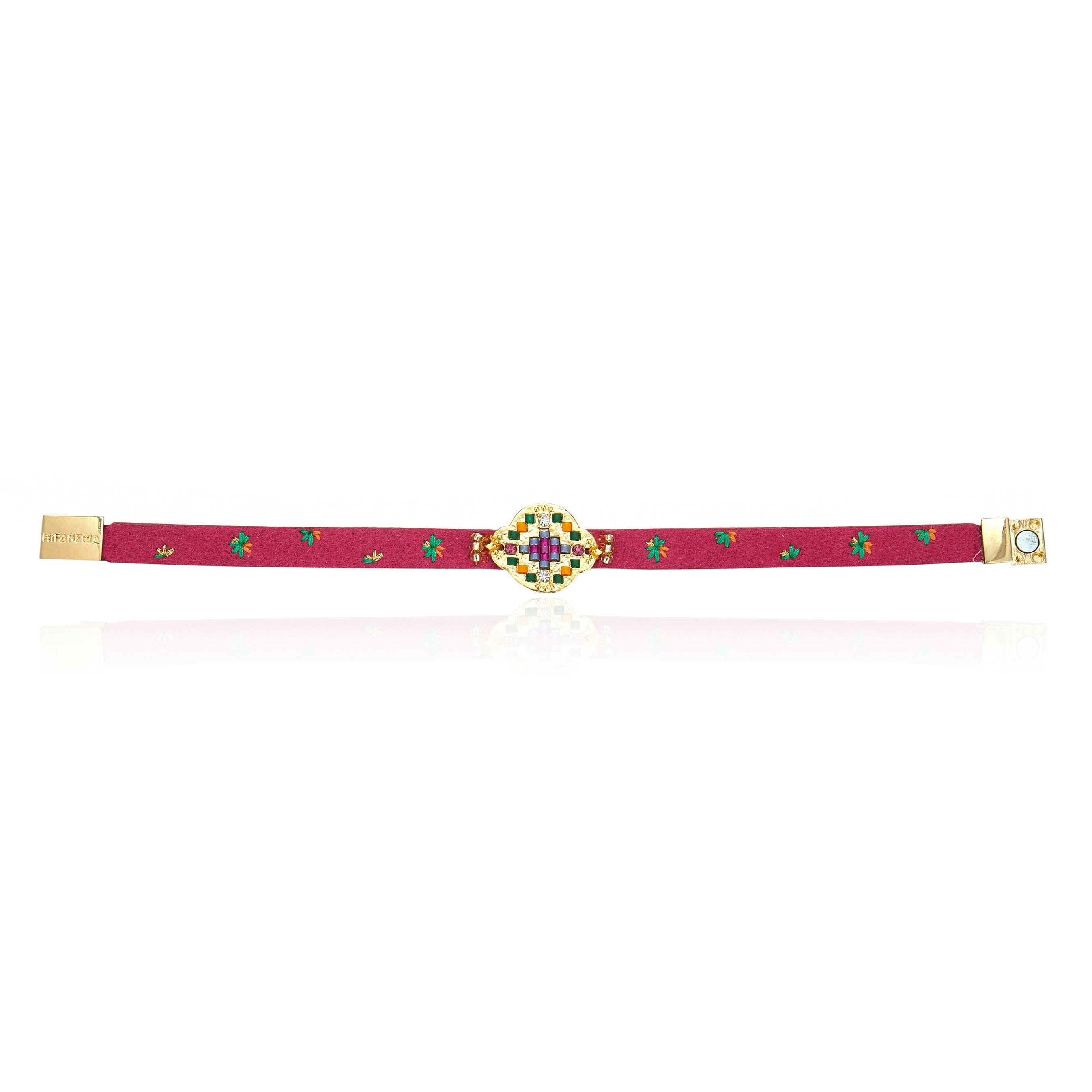 Bracelet with magnetic clasp HIPANEMA Red