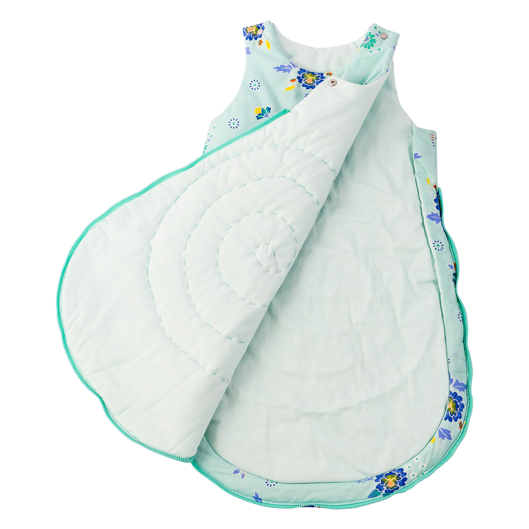 Gigoteuse imprimé fleuri en coton  PETIT PAN Bleu