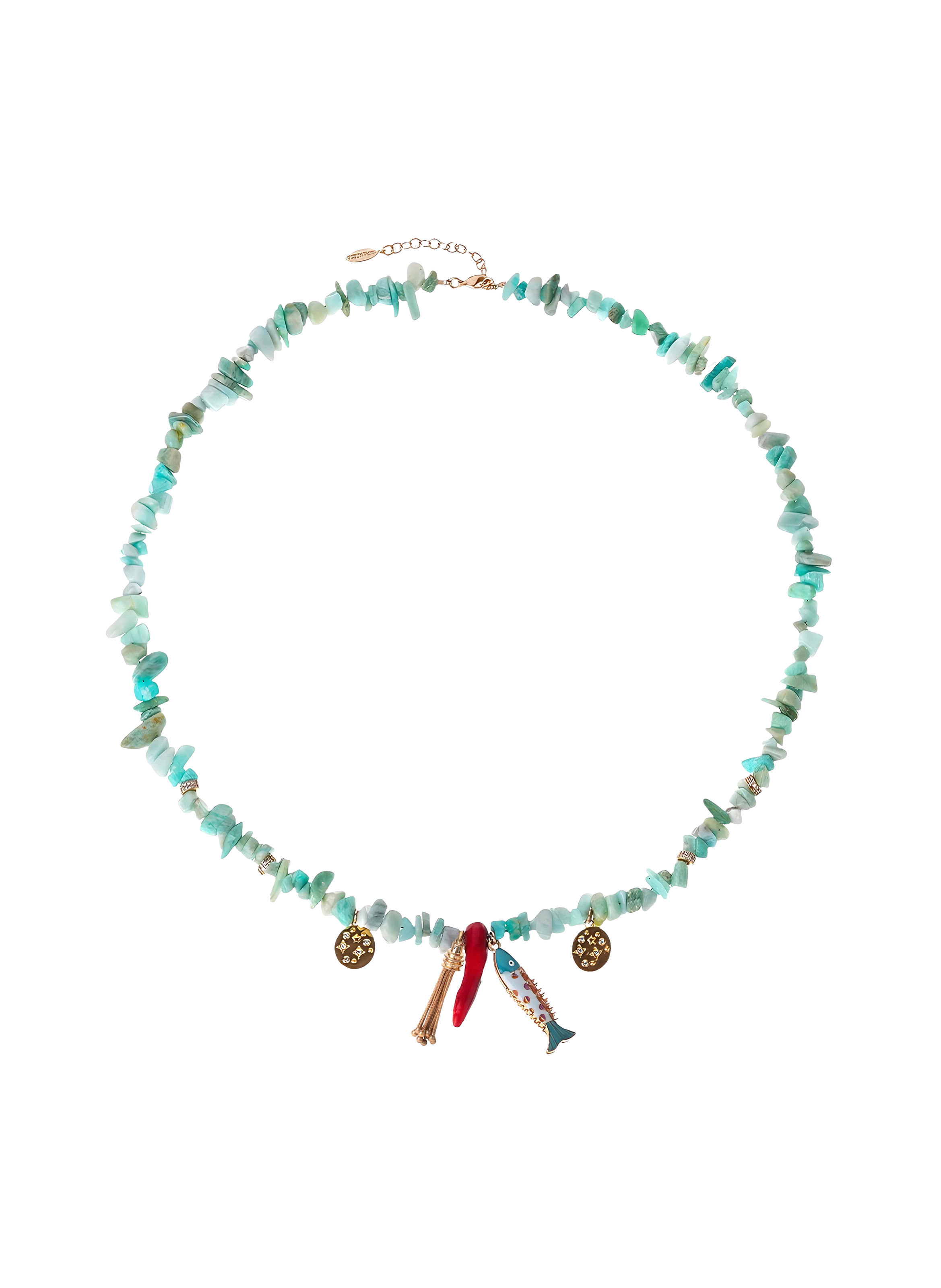 Necklace with stones and charms HIPANEMA Blue