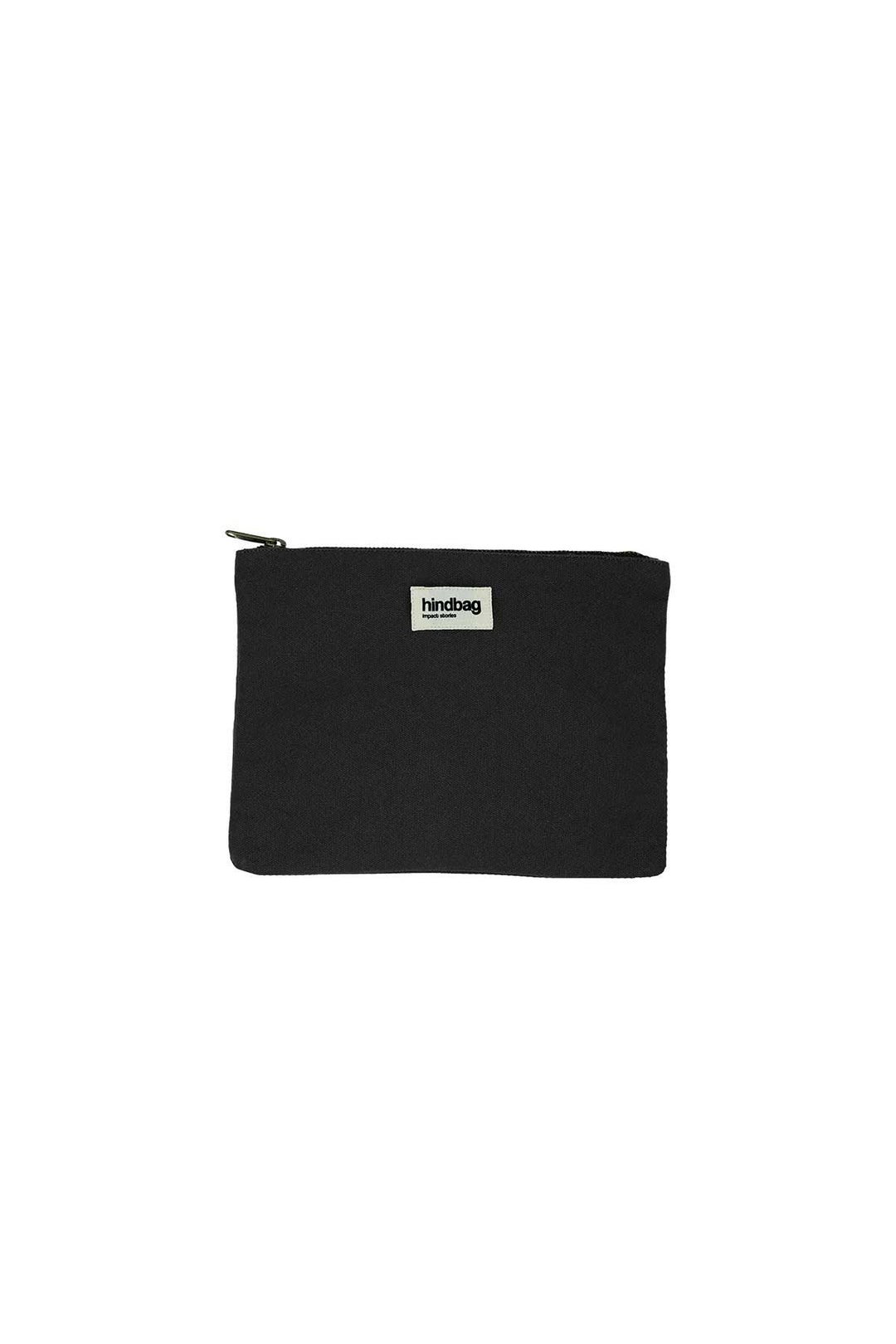Cotton clutch bag HINDBAG Black