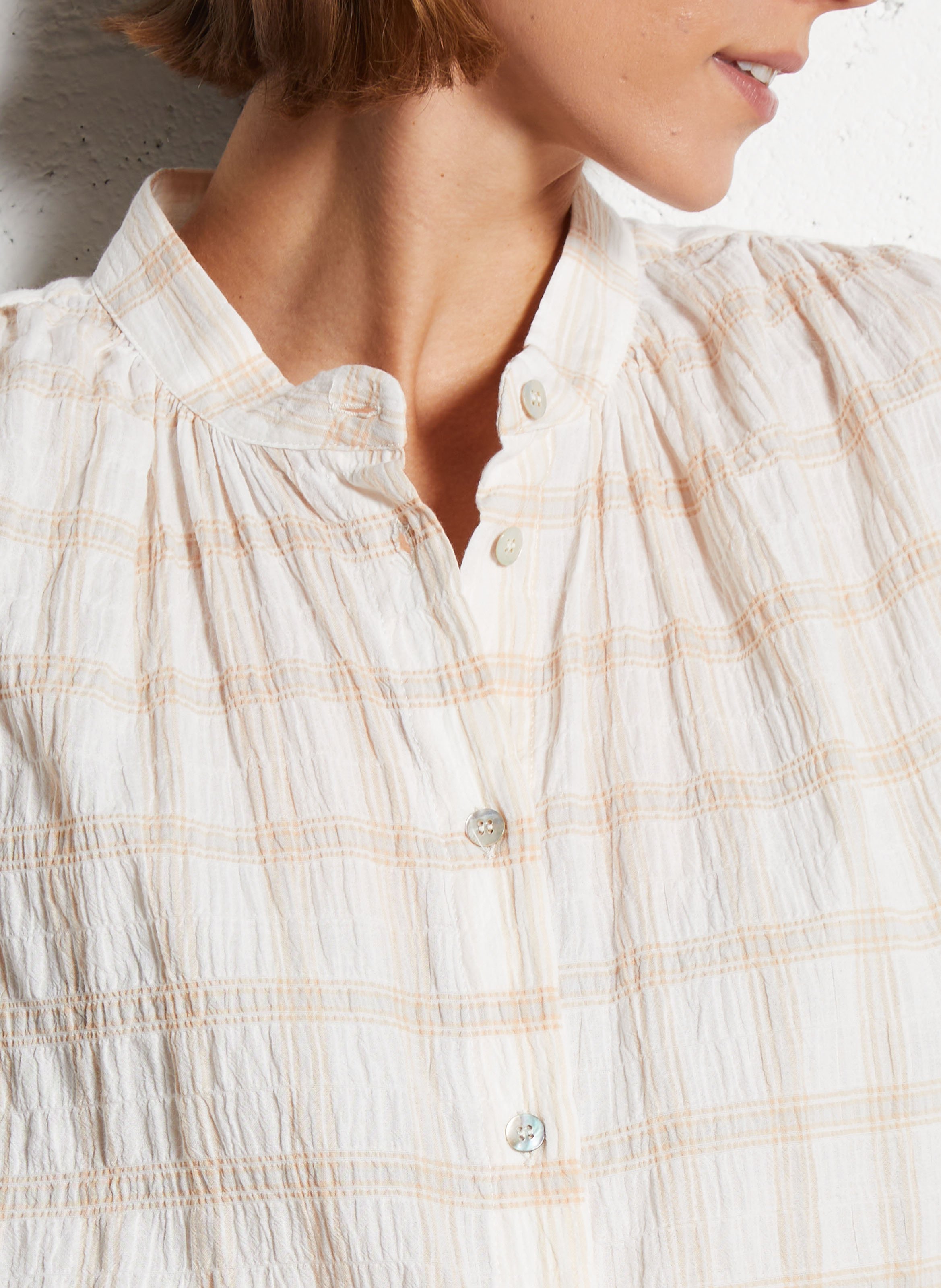 Oversize Hemd aus bedruckter Baumwollmischung PLEASE Mehrfarbig