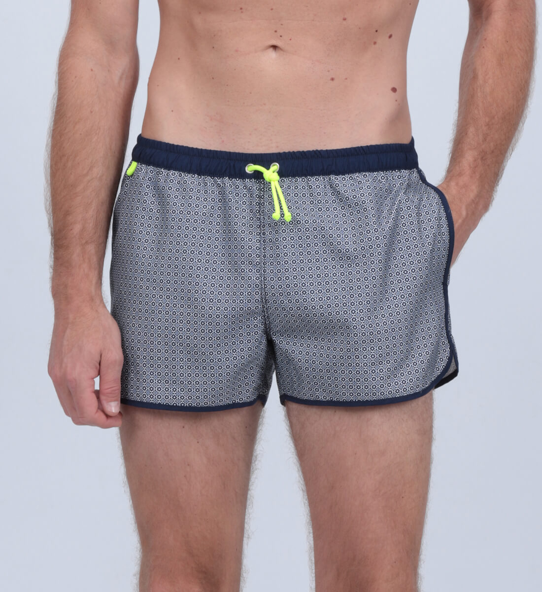 Short swim trunks - azulejos GILI'S Blue