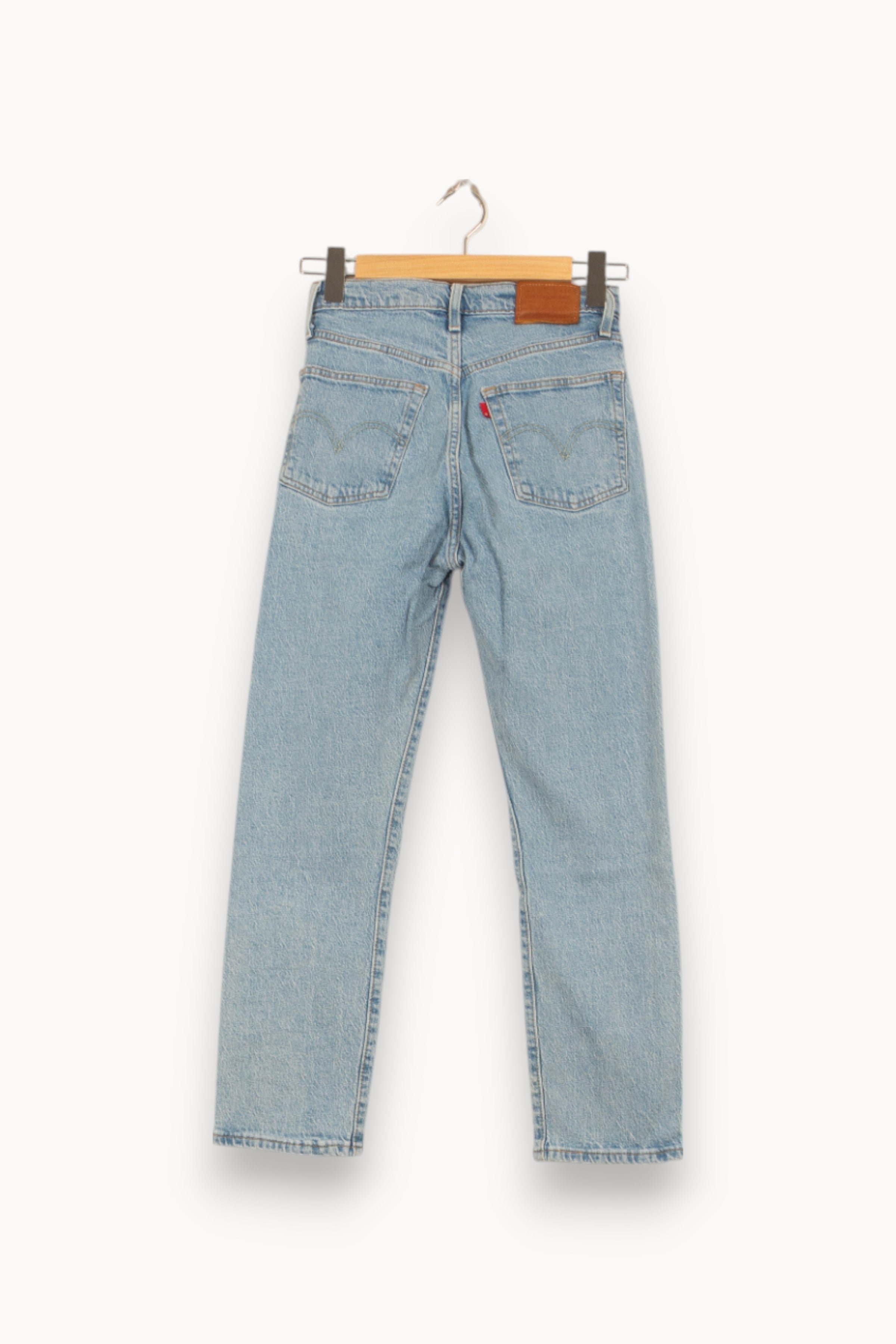 Cropped slim jeans with studs LEVI'S - Seconde main Blue