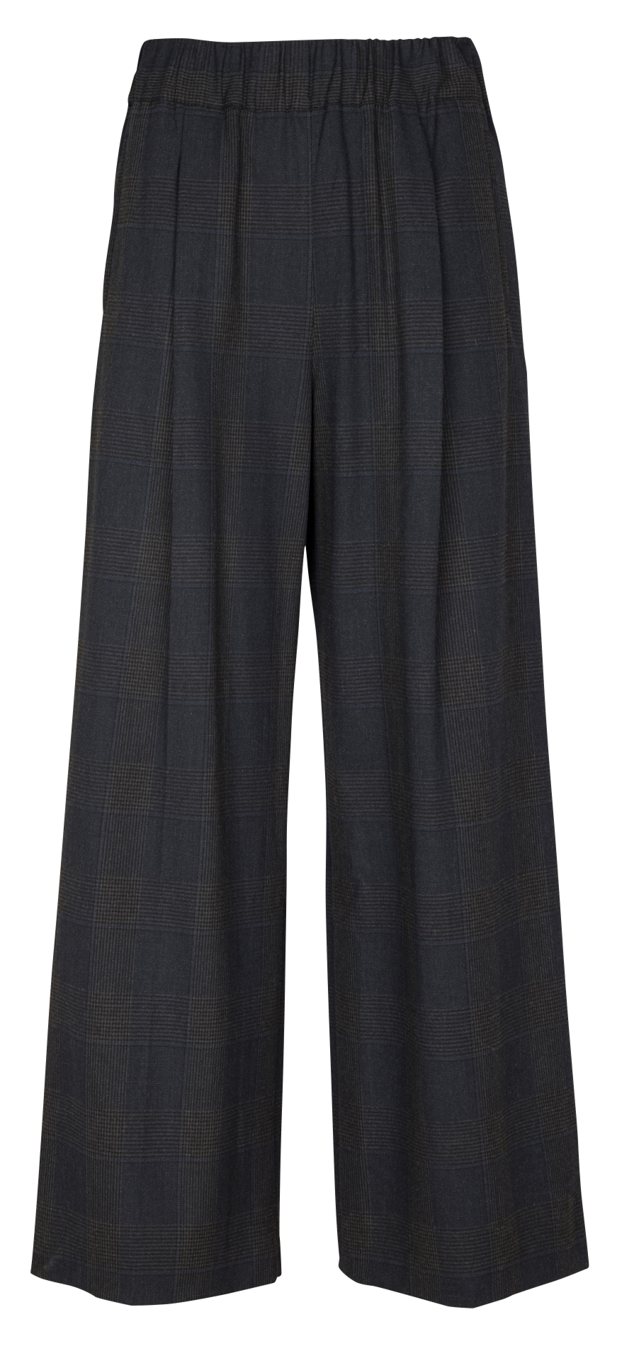 Checked straight-leg pants BELLEROSE Green