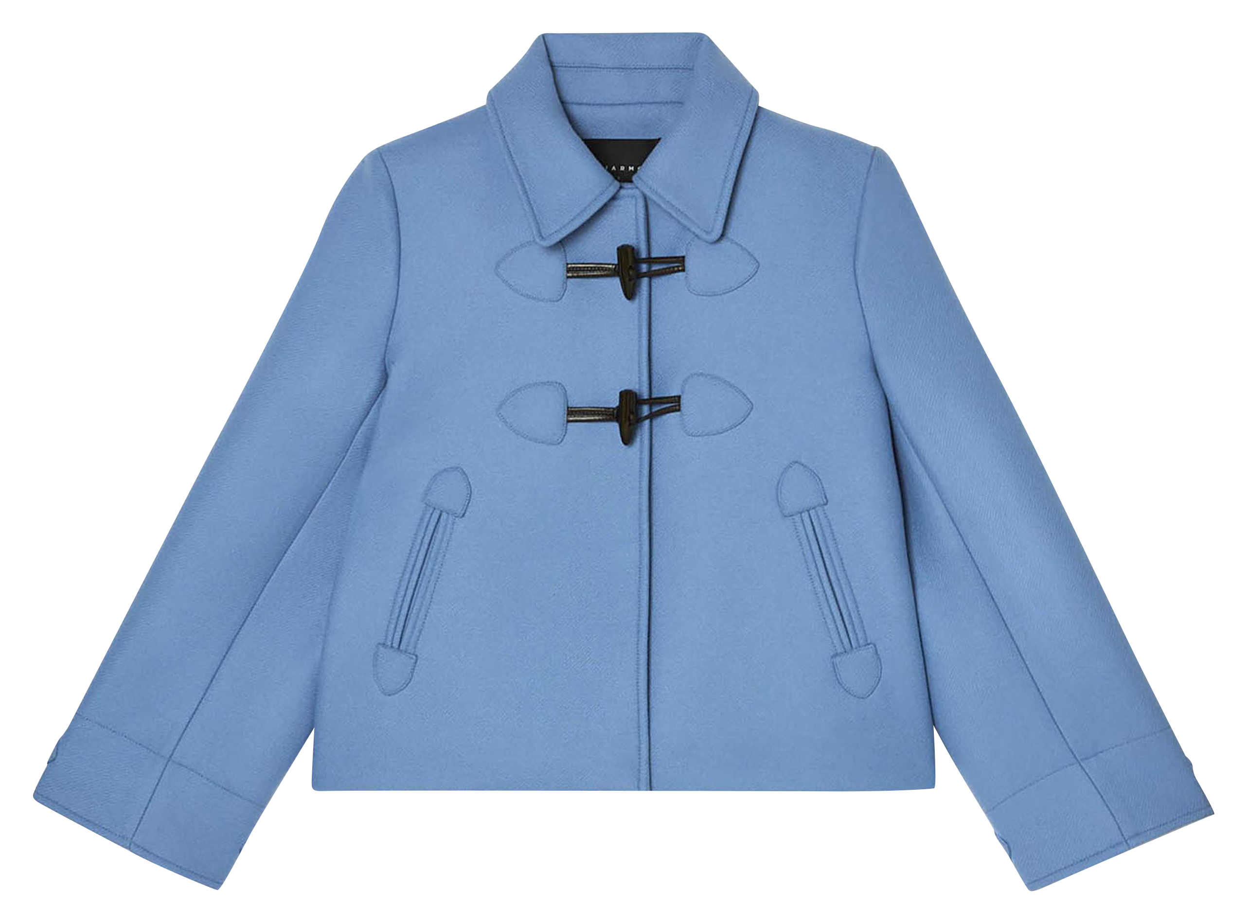 Cappotto corto monocolore in misto lana TARA JARMON Blu