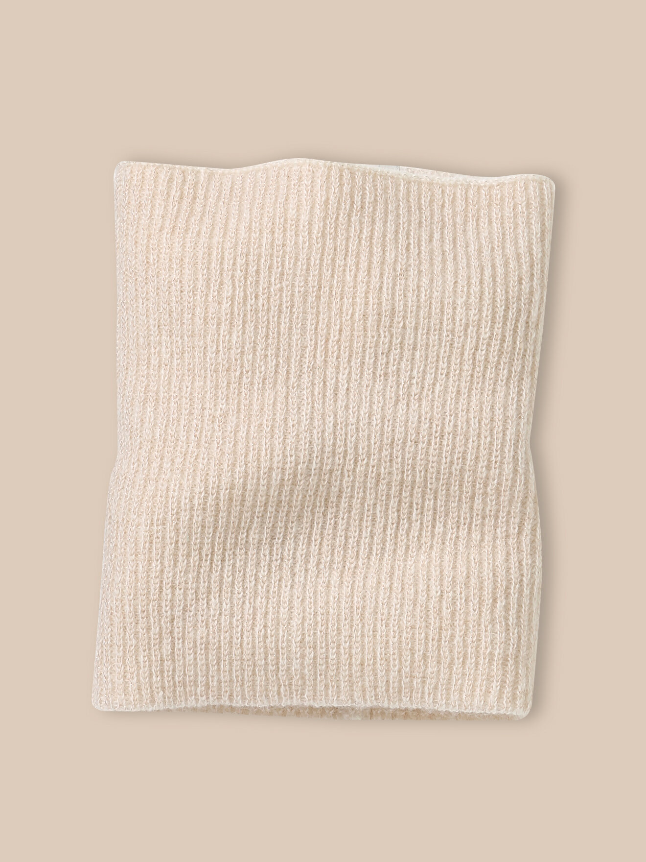 Iridescent wool and mohair snood CYRILLUS White