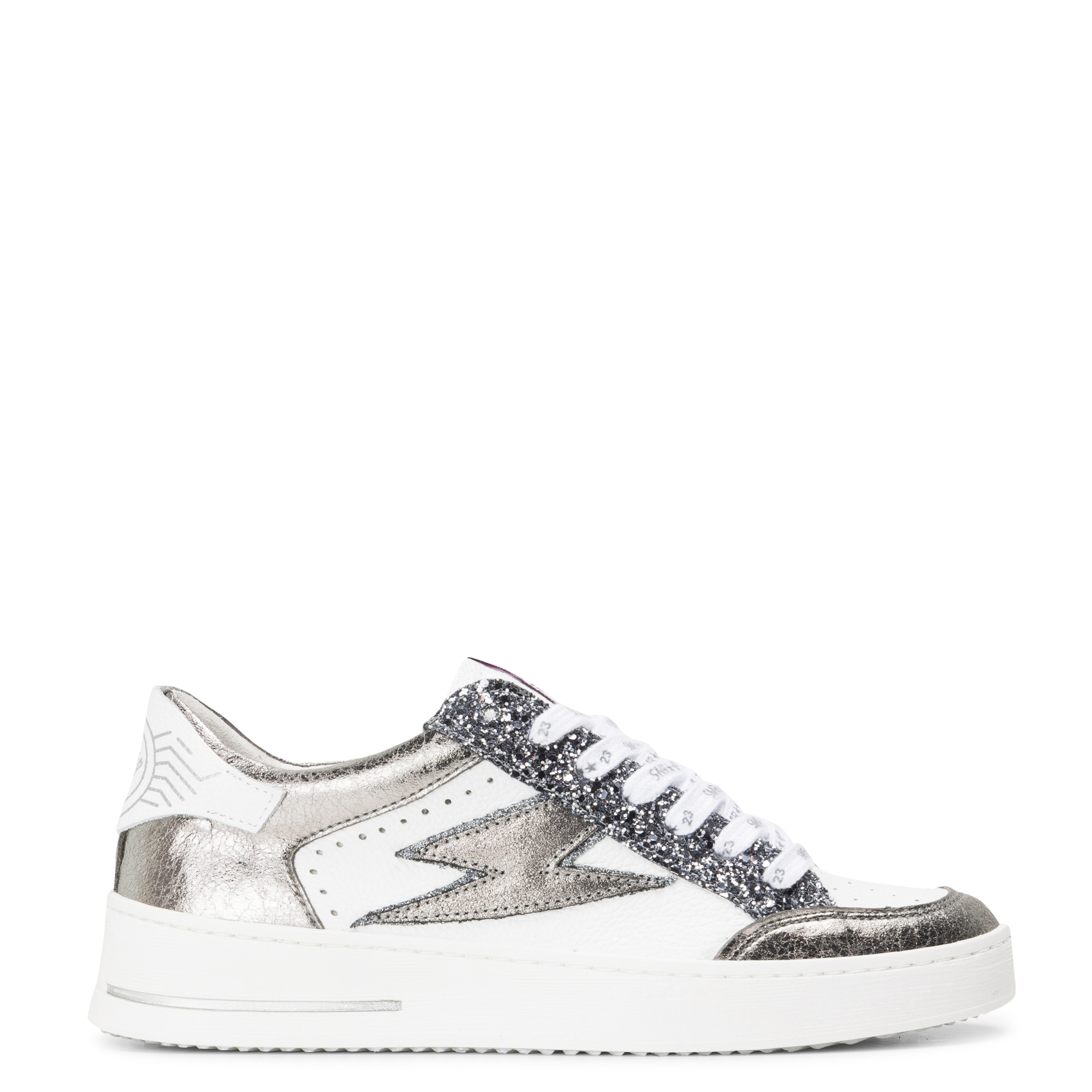 Baskets basses en cuir mélangé SEMERDJIAN - SMR Gris