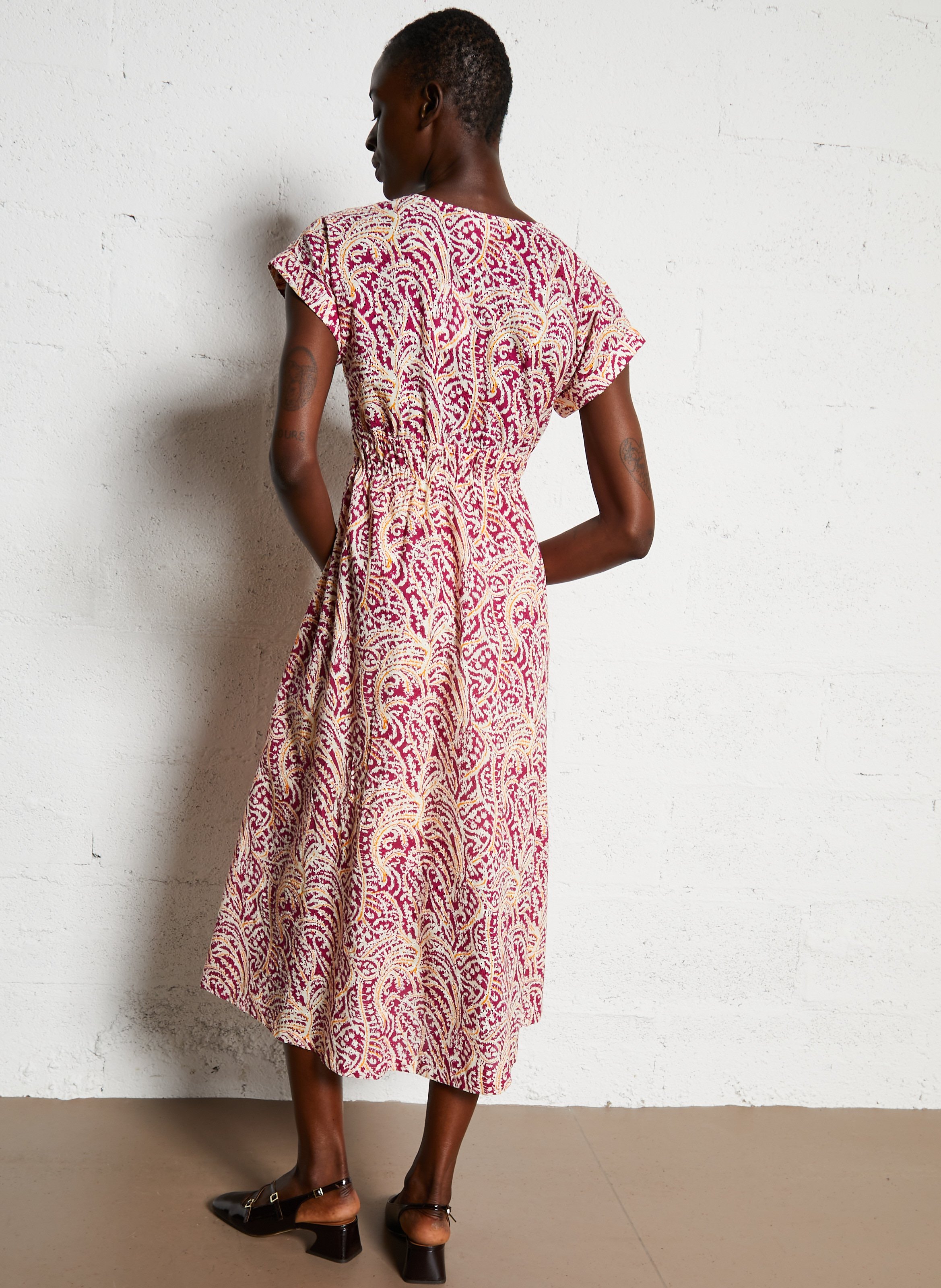 Robe cintrée en coton MAISON 123 Violet