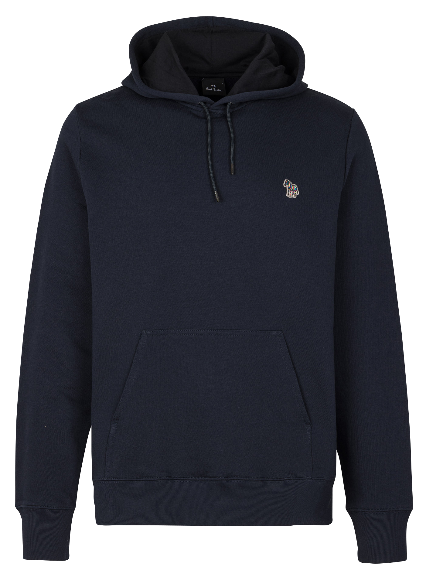 Plain hooded sweatshirt in organic cotton PAUL SMITH Blue