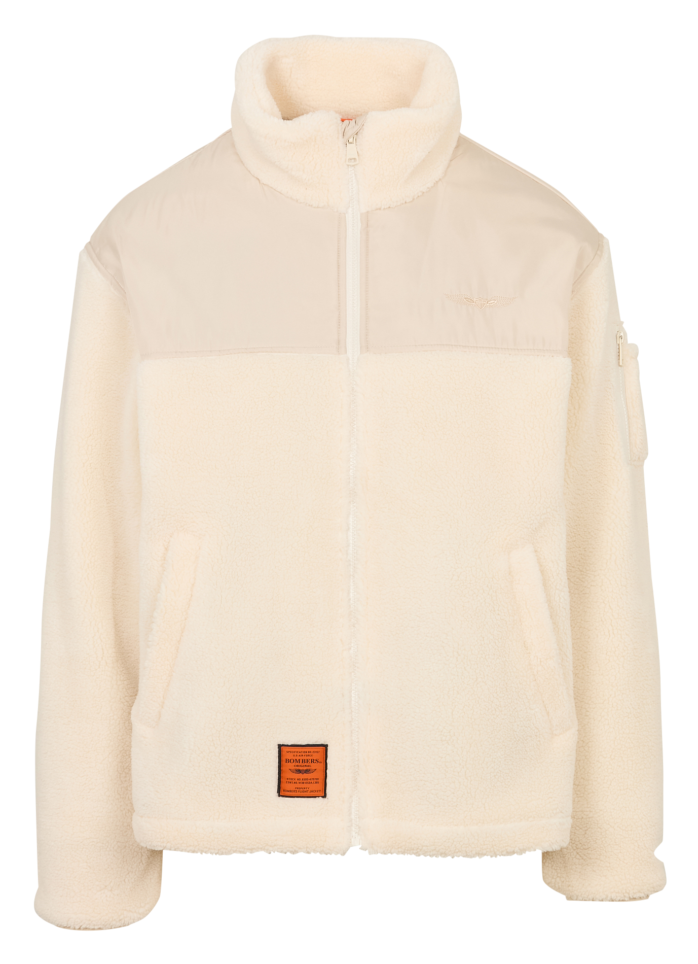 Veste oversize col montant BOMBERS ORIGINAL Beige