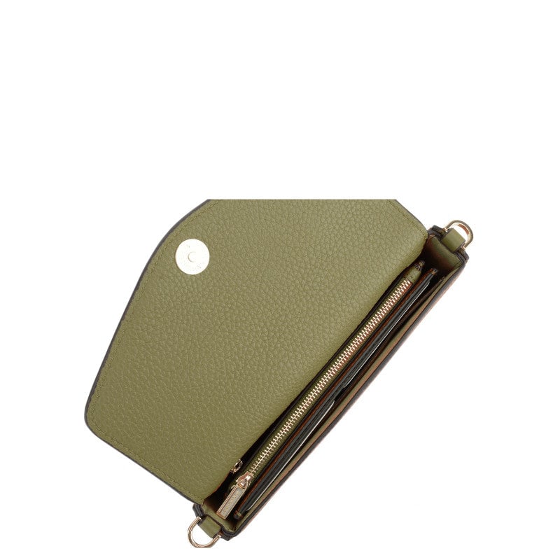 Club | Khaki clutch bag POURCHET Khaki