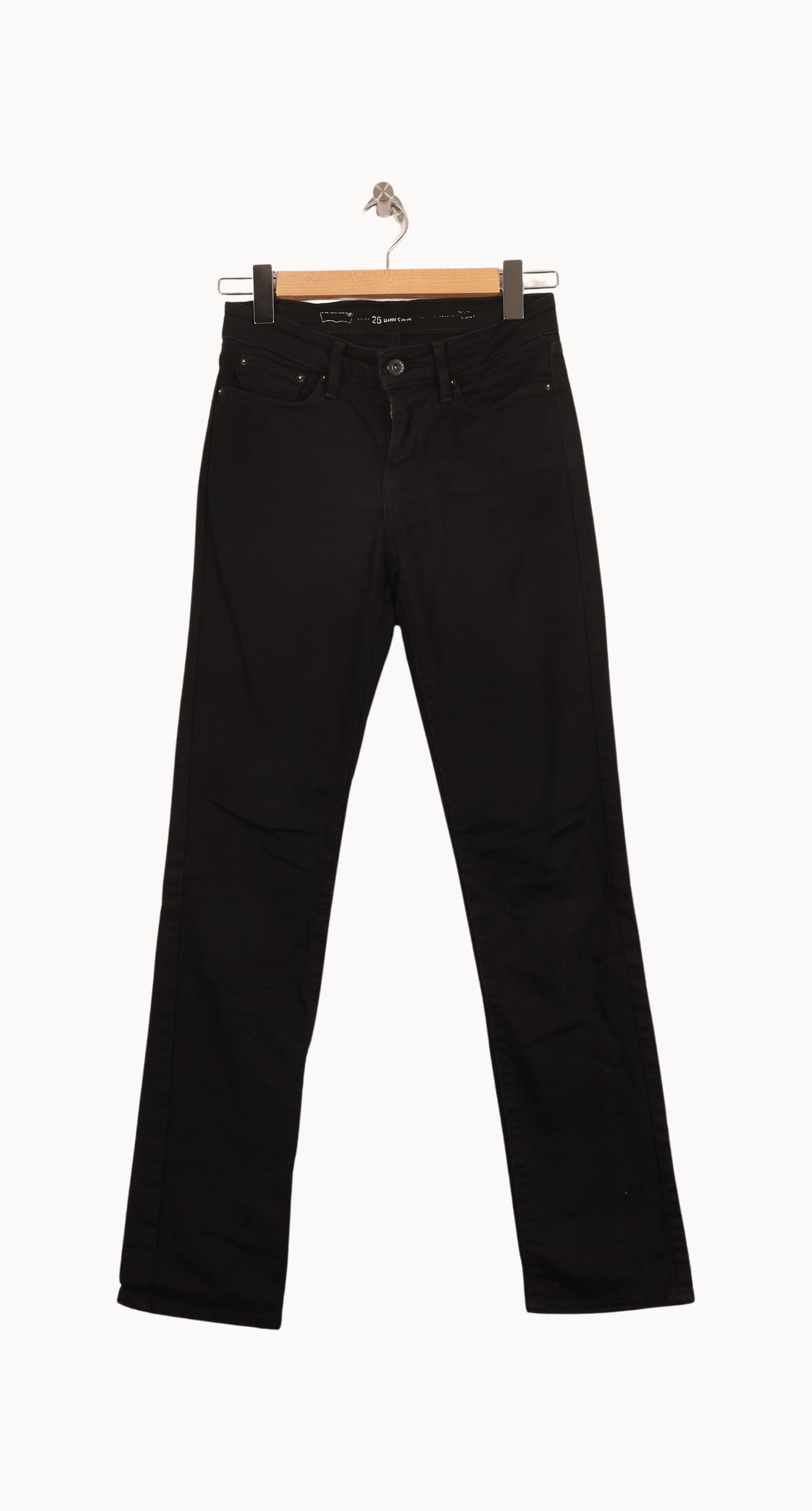 Cropped slim jeans with studs LEVI'S - Seconde main Black