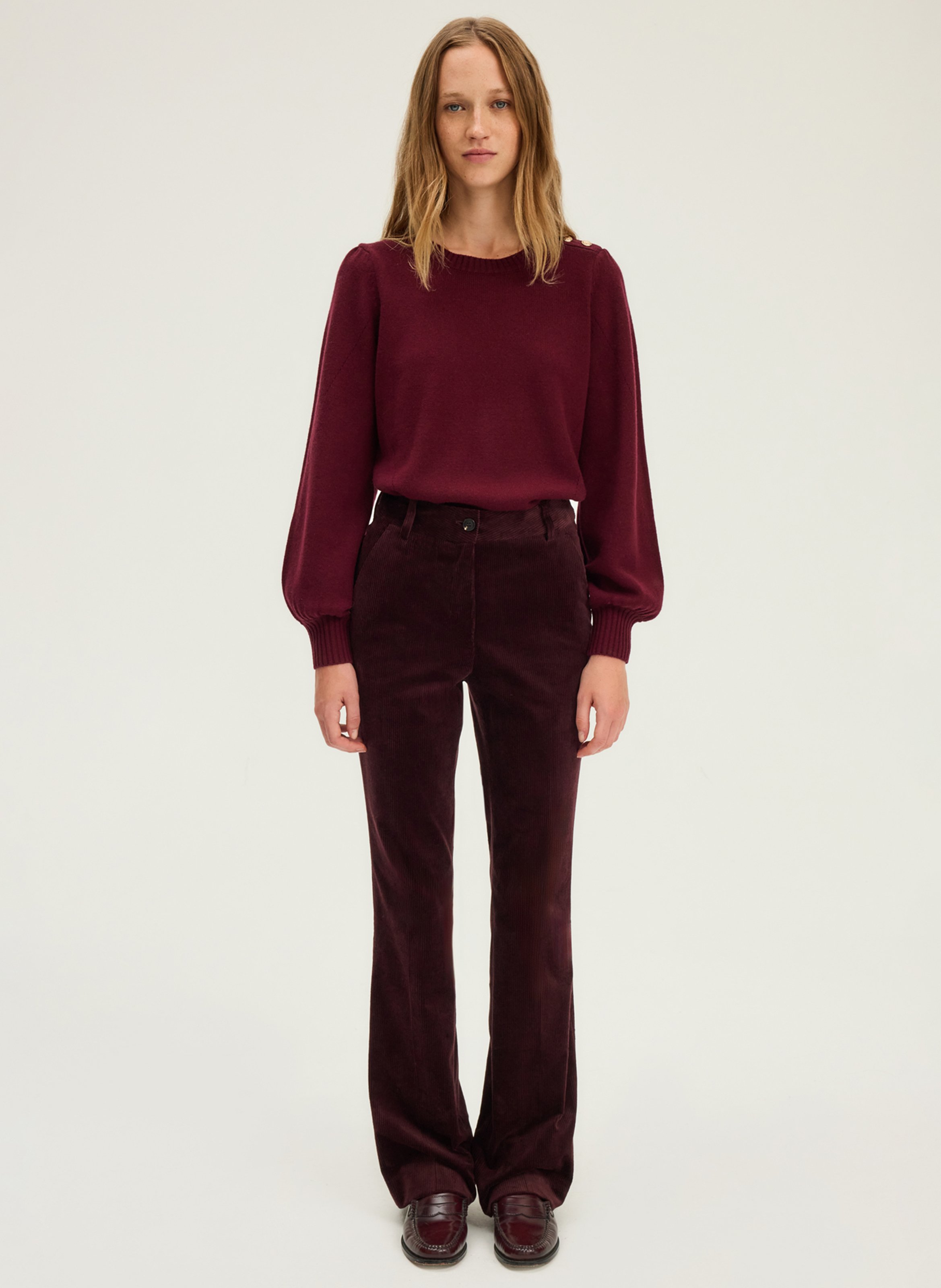 Chino van katoenmix PABLO Rood