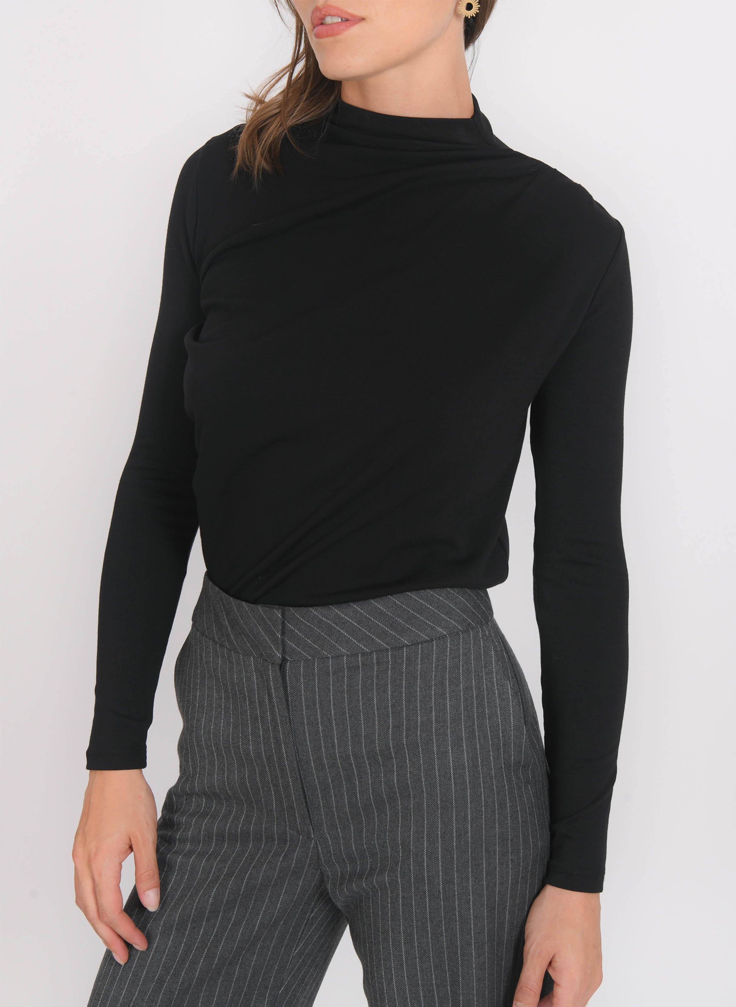 High-neck top KOOKAI Black