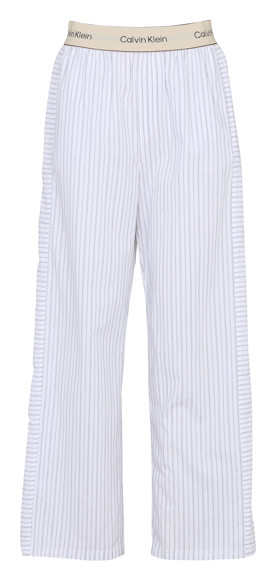 Pantalon droit à rayures CALVIN KLEIN UNDERWEAR Blanc