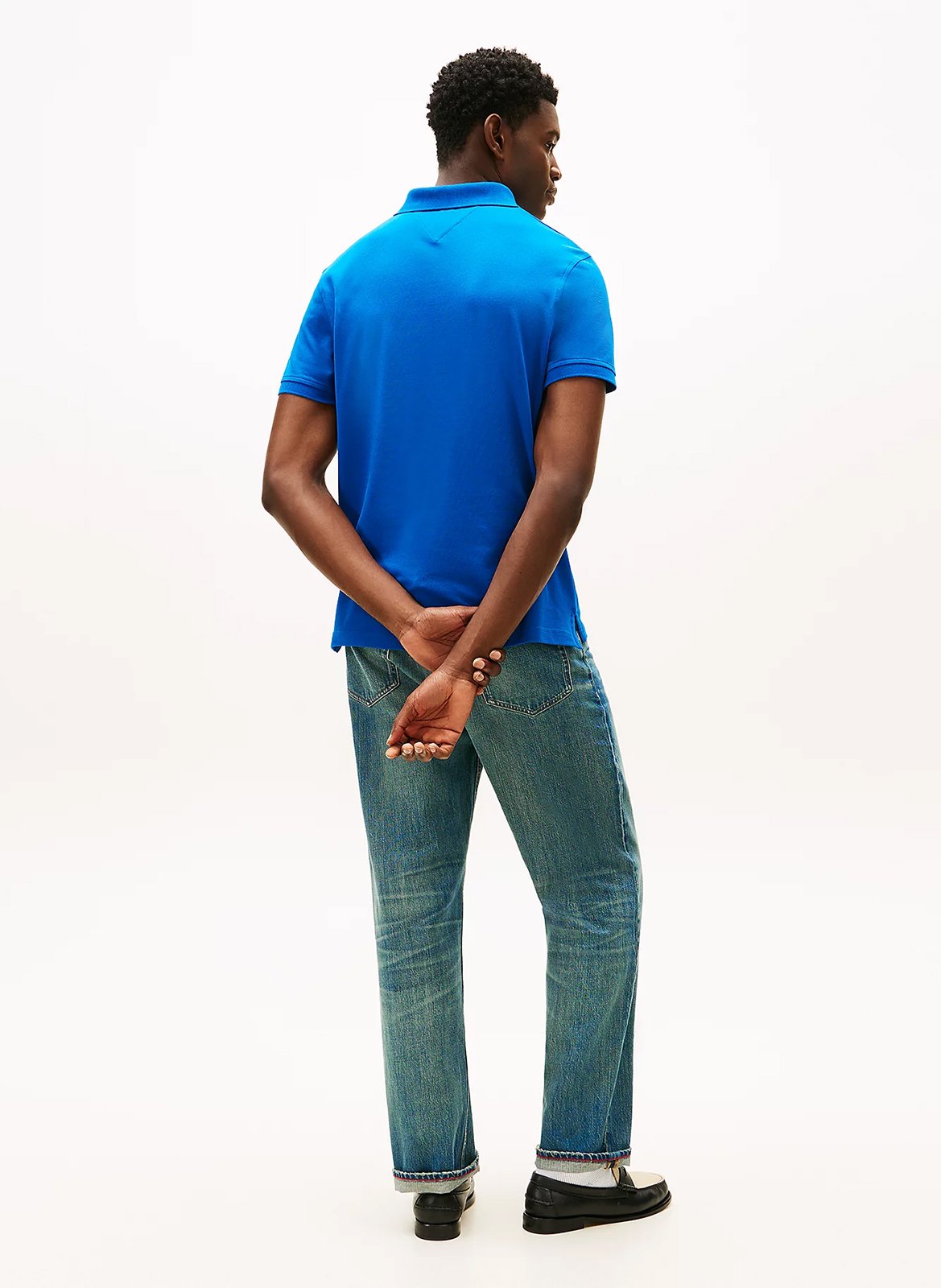 Regular-fit organic cotton-blend polo shirt TOMMY HILFIGER Blue